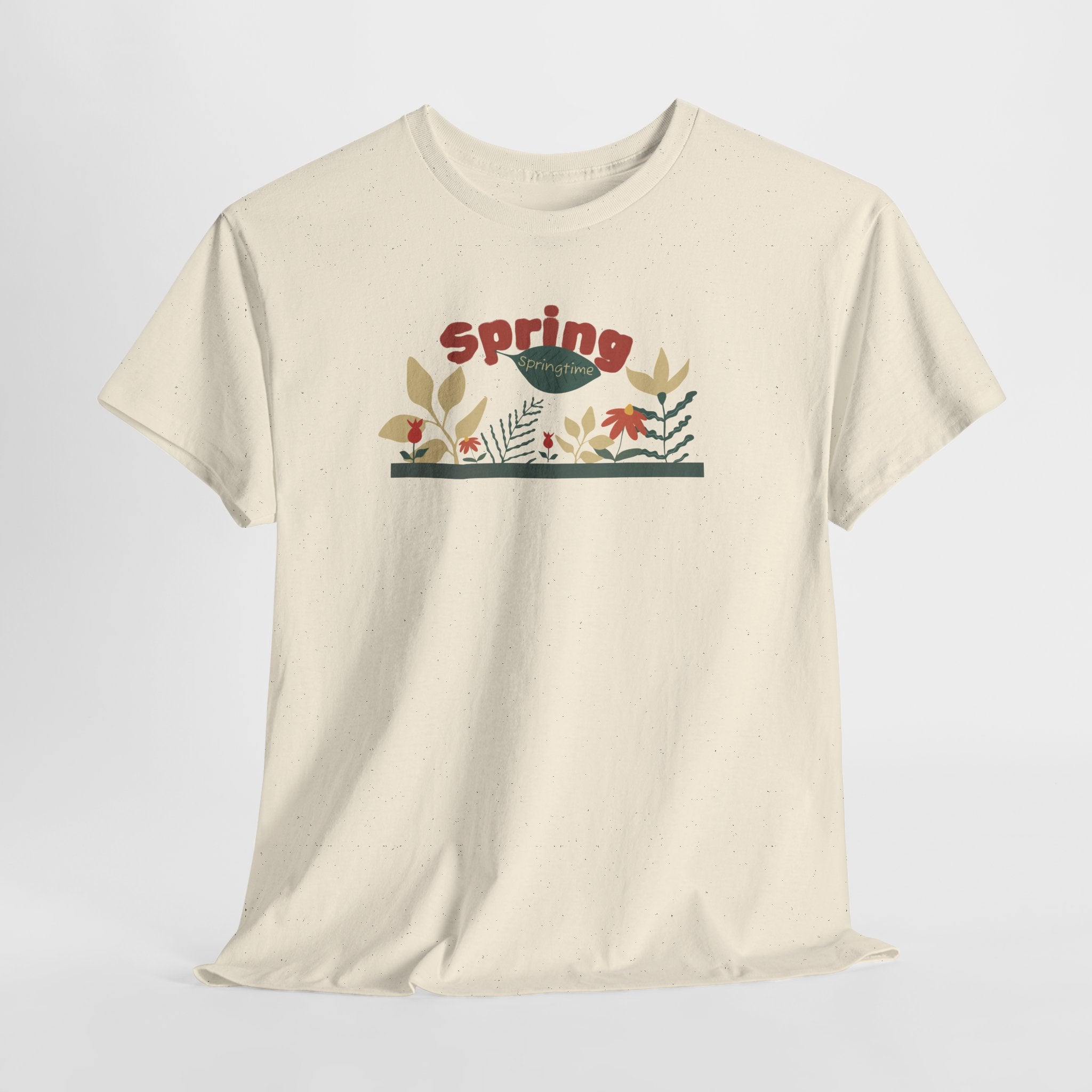 Spring Floral Tee — "Spring" Garden Graphic T-Shirt