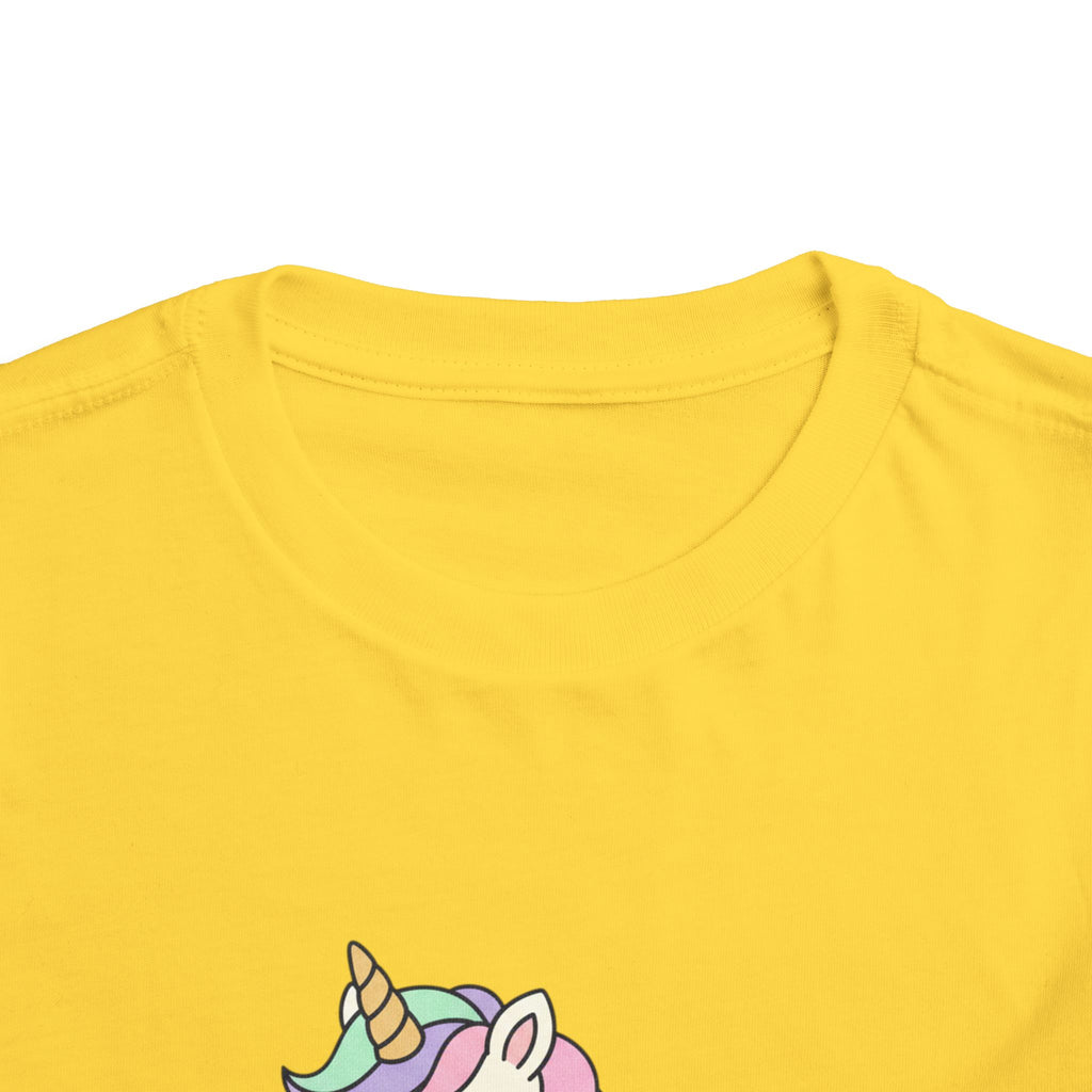 Toddler Unicorn Tee — Pastel Rainbow Unicorn Shirt for Kids