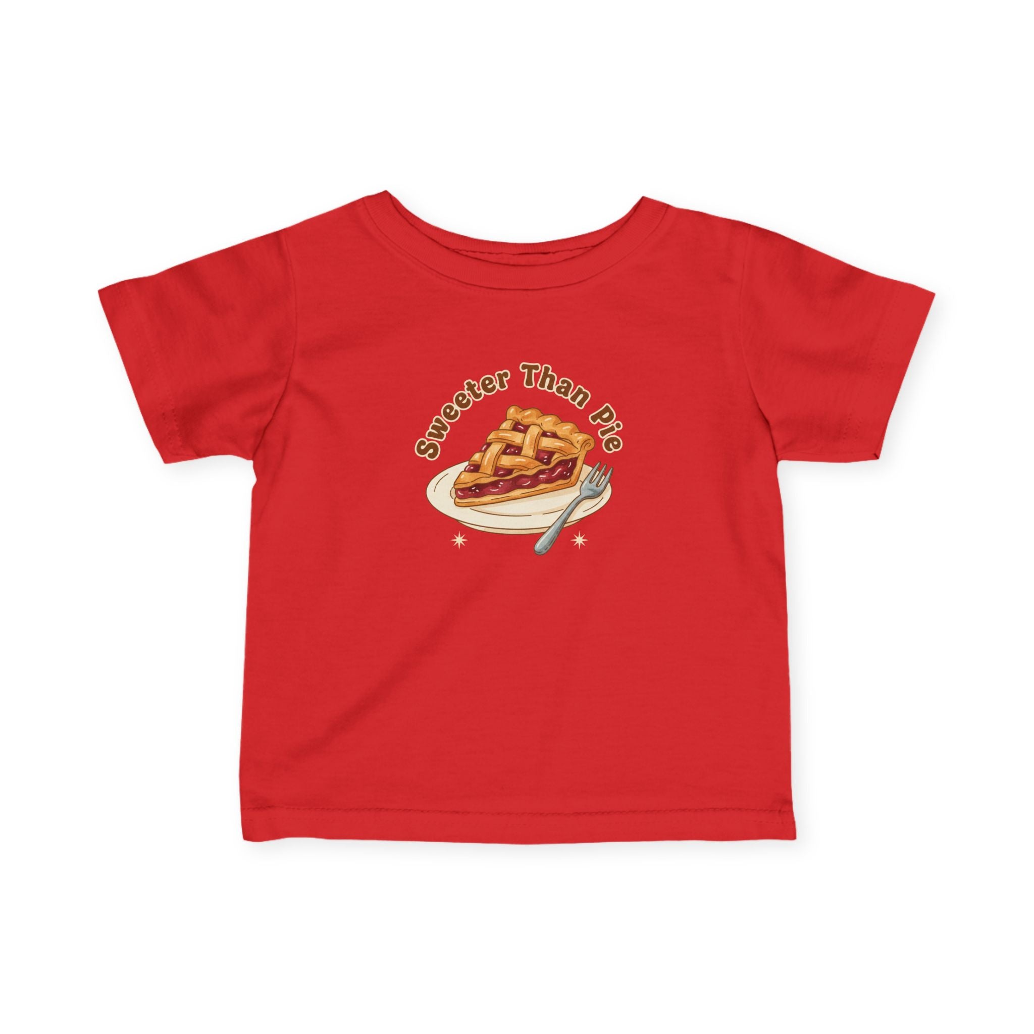 Infant Tee — "Sweeter Than Pie" Pie Slice Baby Shirt