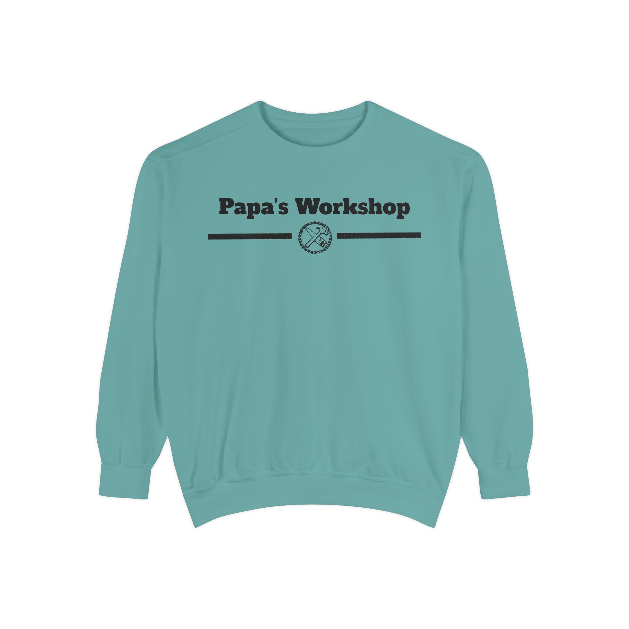 Papa's Workshop Sweatshirt — Vintage Carpenter Crewneck