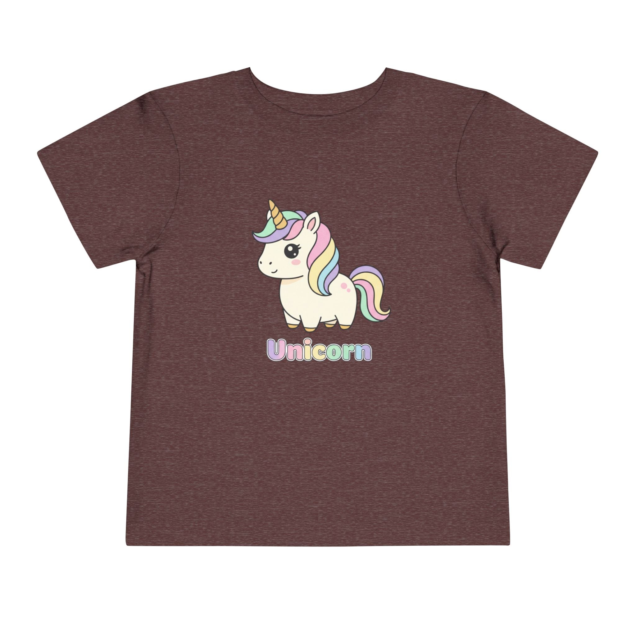 Toddler Unicorn Tee — Pastel Rainbow Unicorn Shirt for Kids
