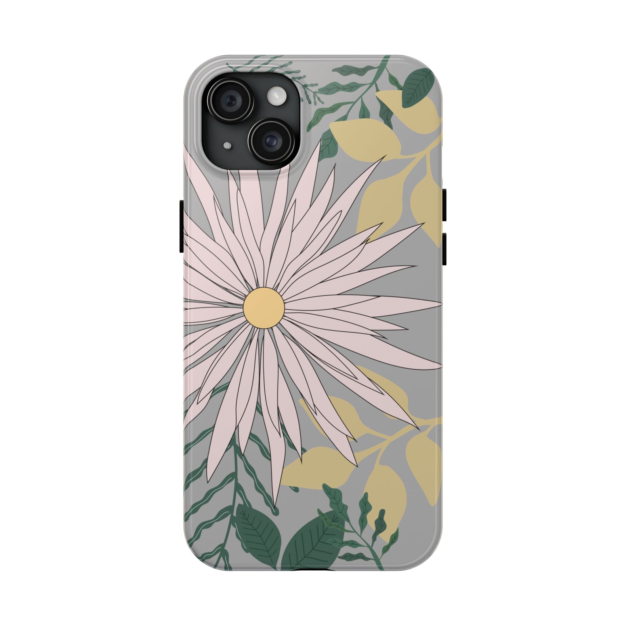 Floral Tough iPhone Case — Durable Protective Phone Case with Botanical Design