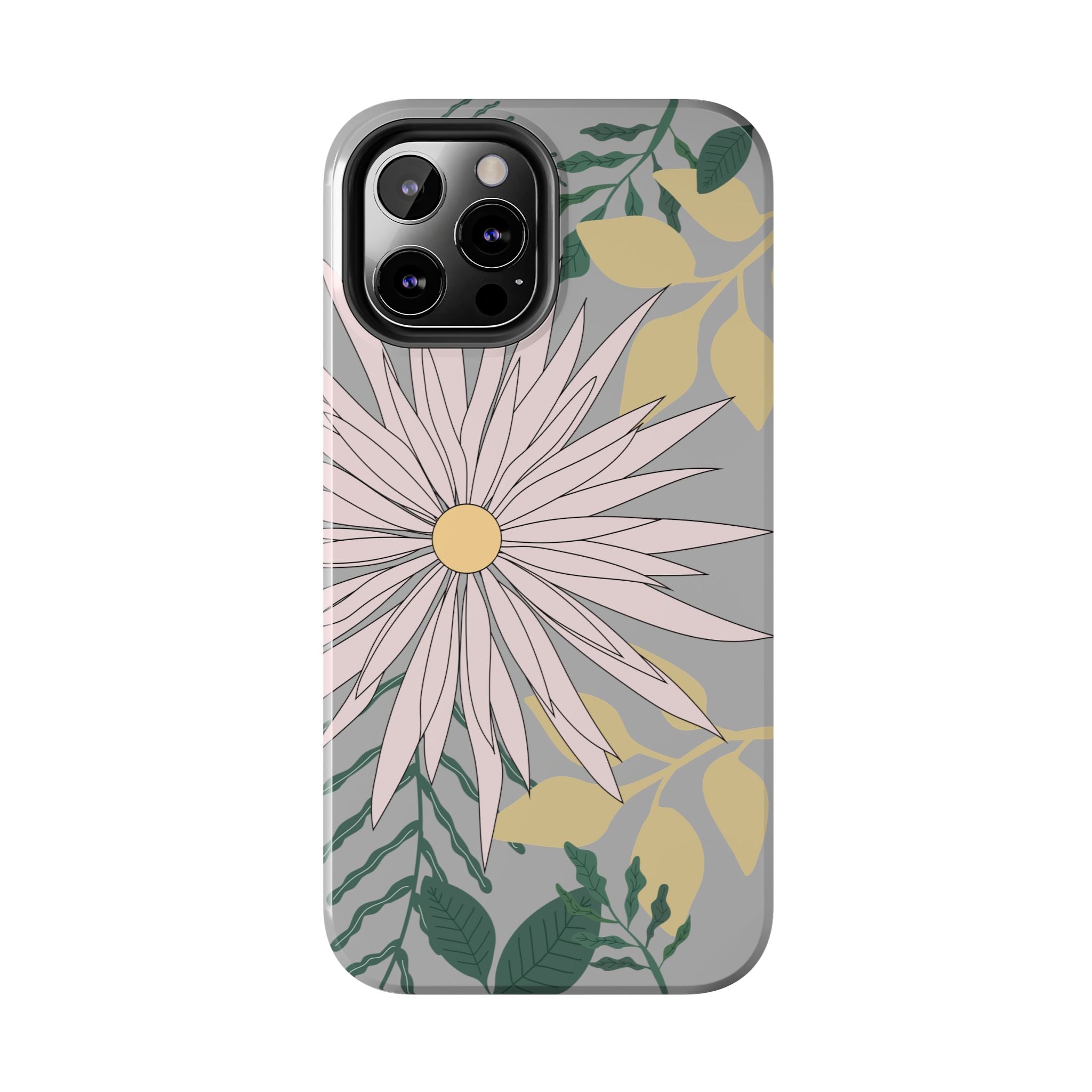 Floral Tough iPhone Case — Durable Protective Phone Case with Botanical Design