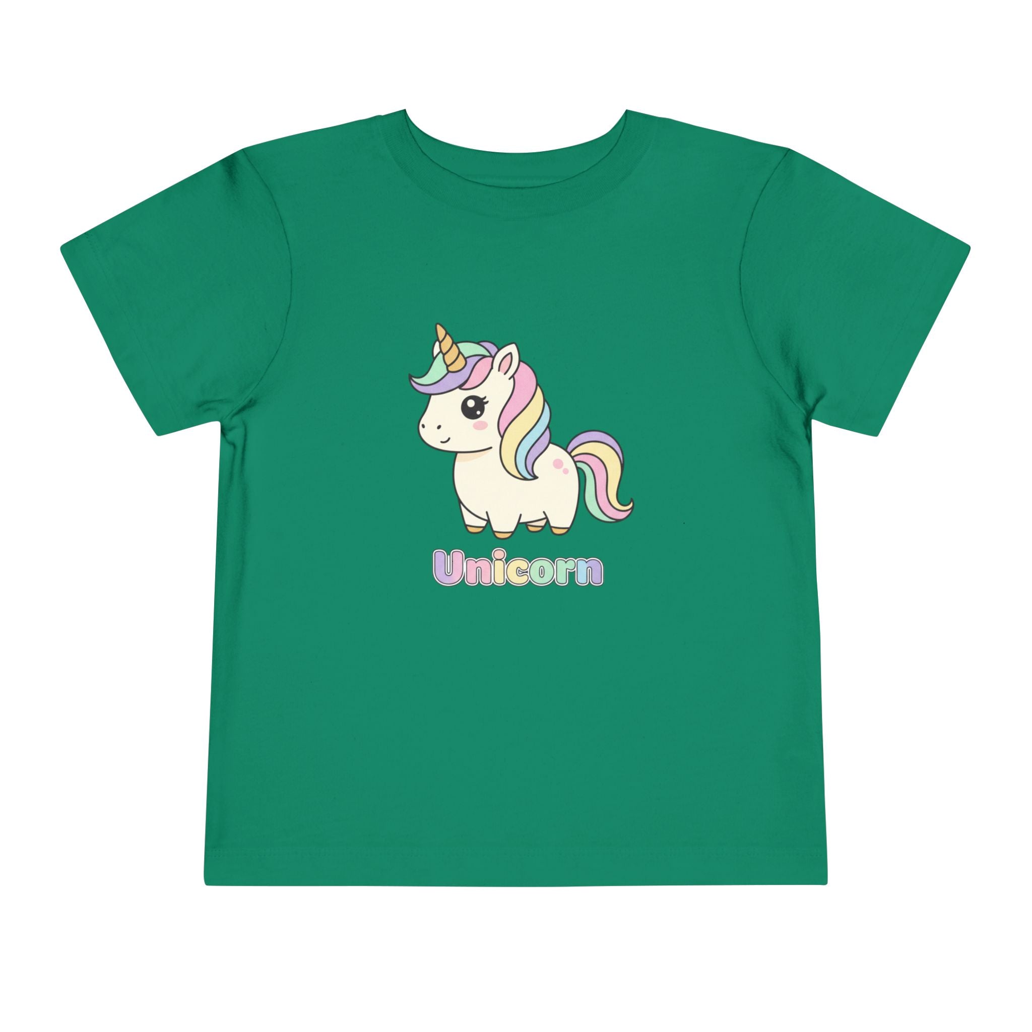 Toddler Unicorn Tee — Pastel Rainbow Unicorn Shirt for Kids