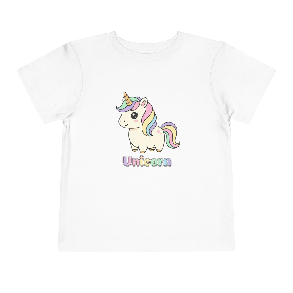 Toddler Unicorn Tee — Pastel Rainbow Unicorn Shirt for Kids