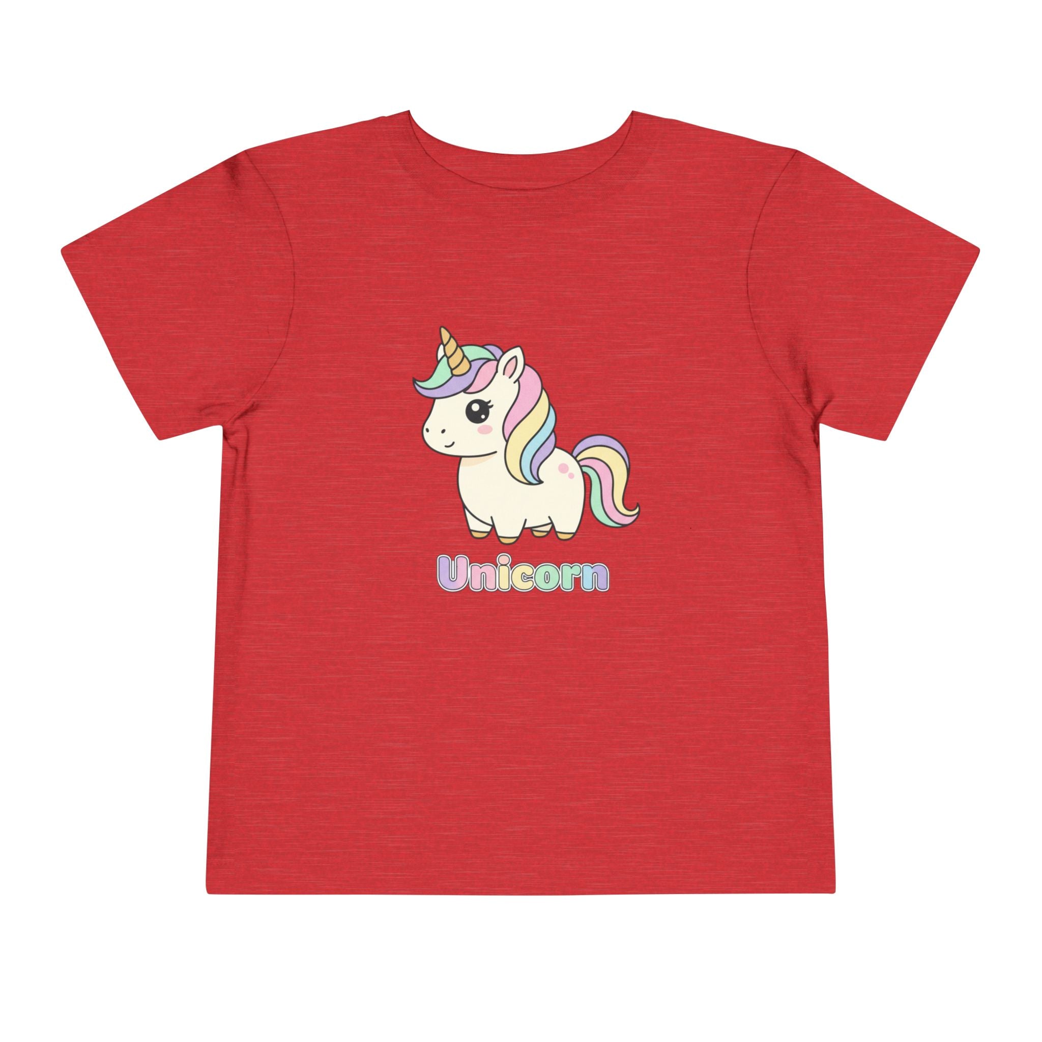 Toddler Unicorn Tee — Pastel Rainbow Unicorn Shirt for Kids