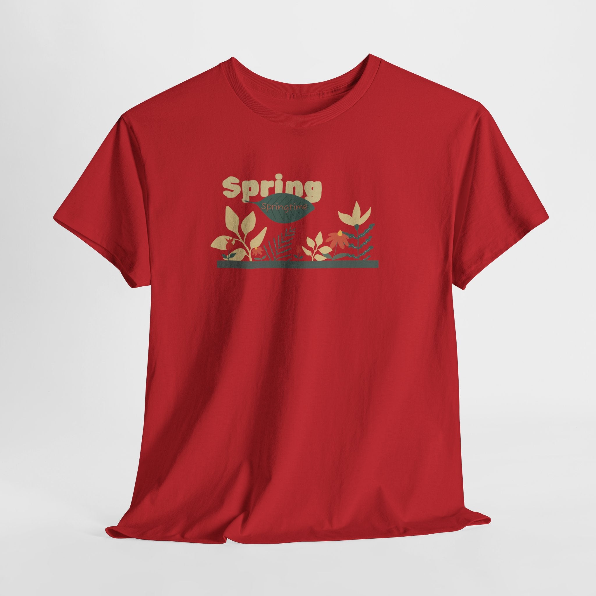Spring Floral Tee — "Spring" Garden Graphic T-Shirt