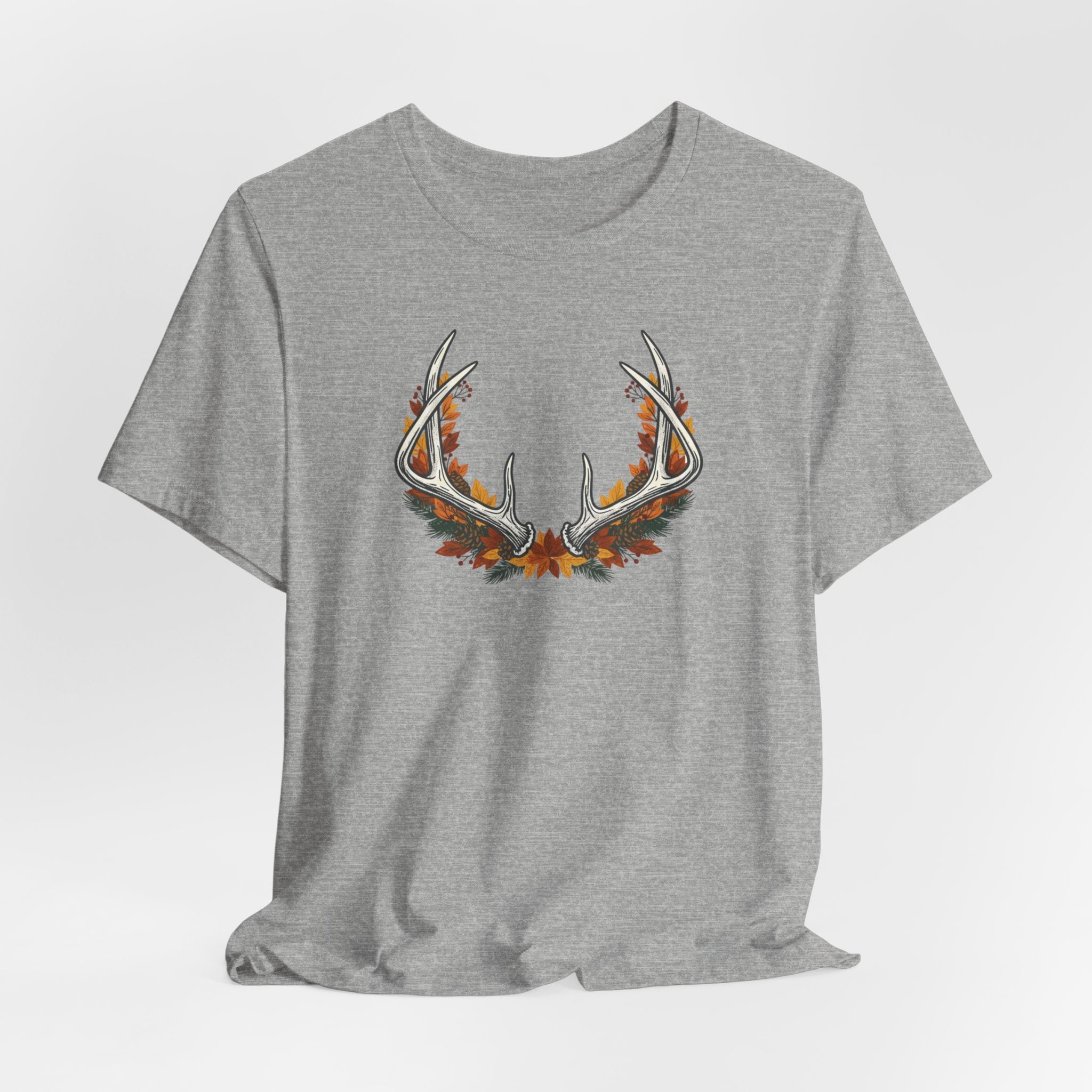 Antler Floral T-Shirt — Floral Deer Antlers Tee