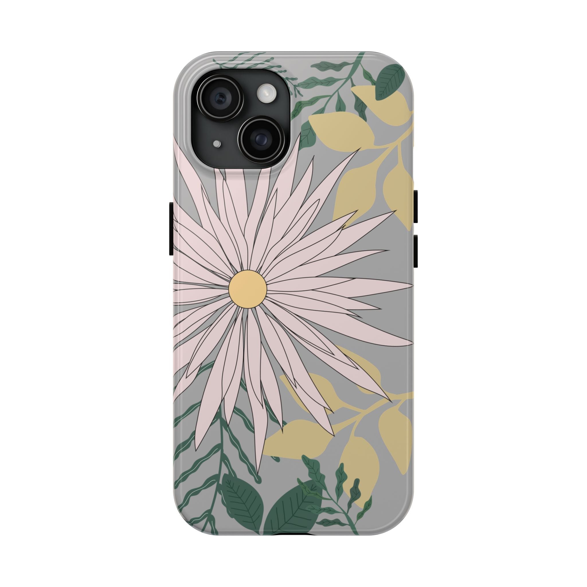 Floral Tough iPhone Case — Durable Protective Phone Case with Botanical Design