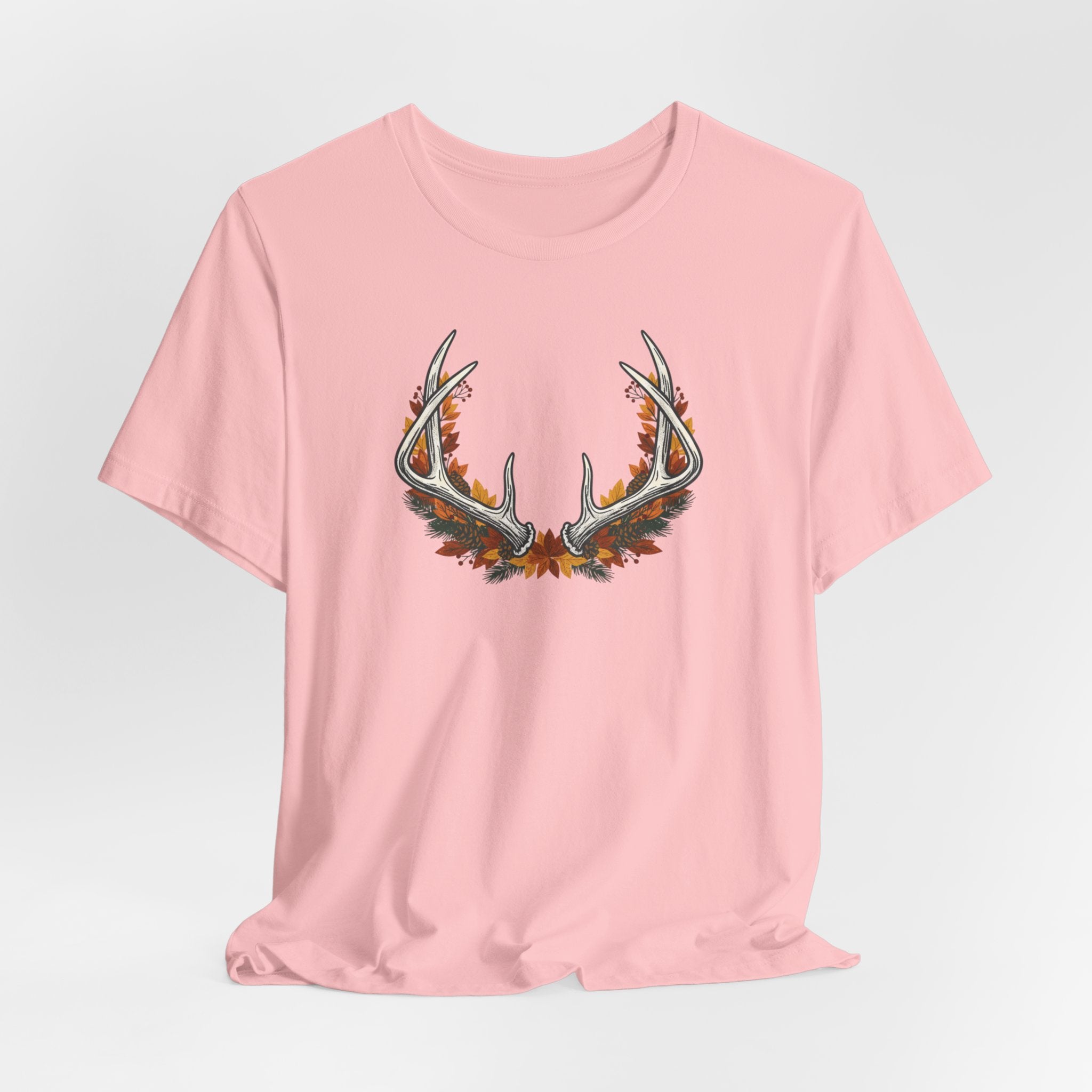 Antler Floral T-Shirt — Floral Deer Antlers Tee