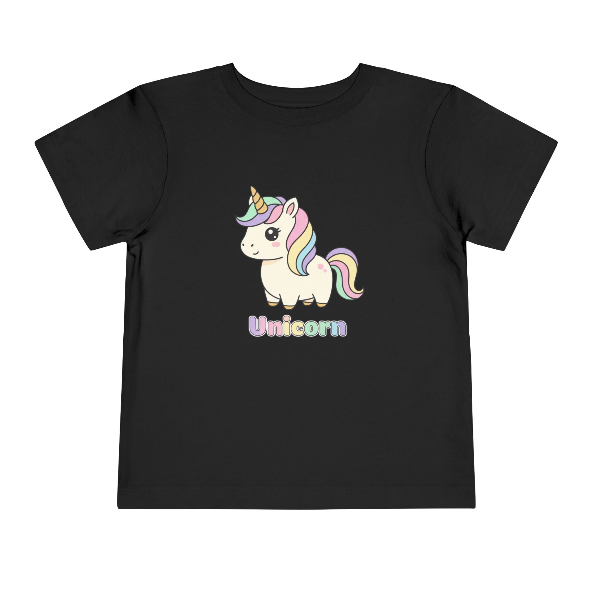 Toddler Unicorn Tee — Pastel Rainbow Unicorn Shirt for Kids