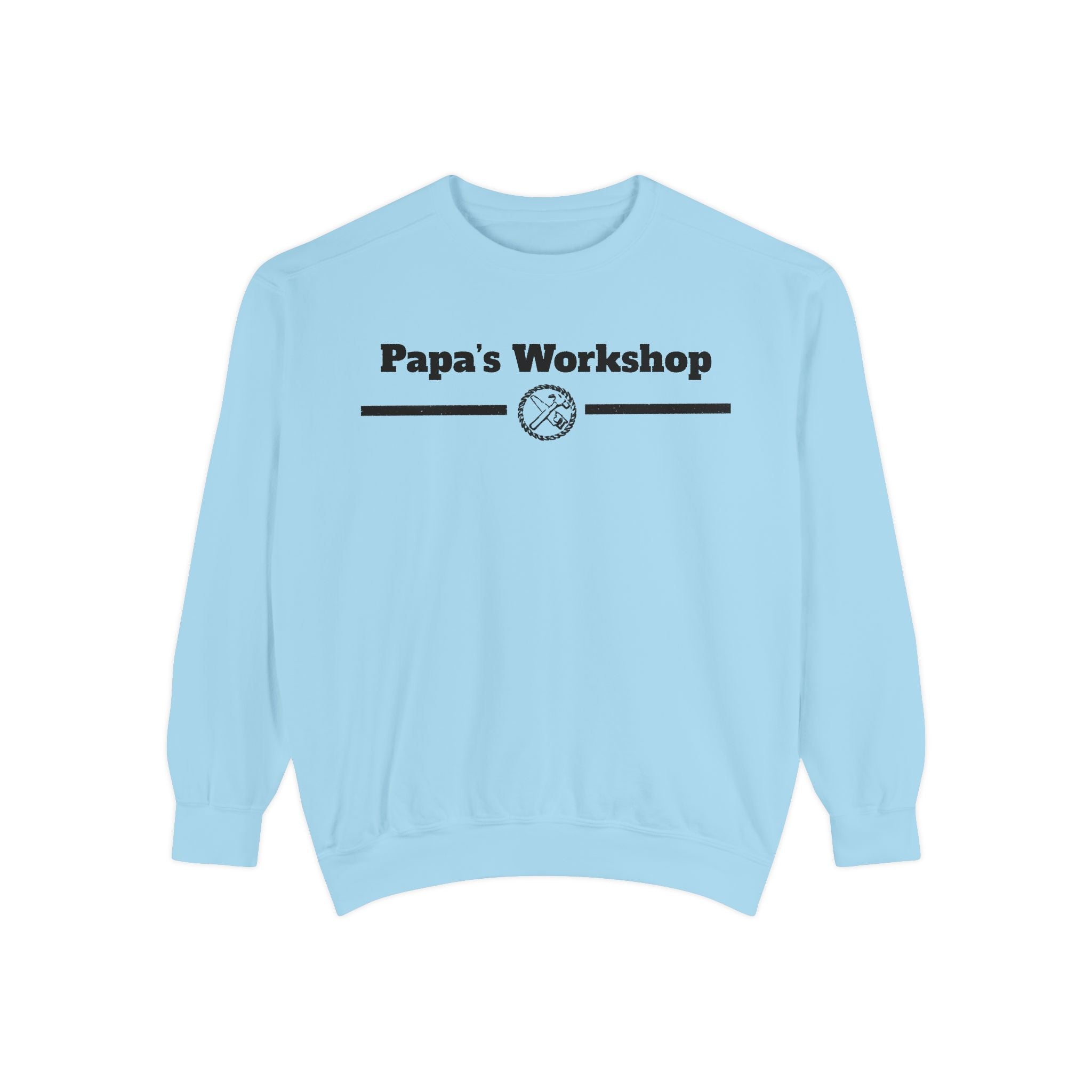 Papa's Workshop Sweatshirt — Vintage Carpenter Crewneck