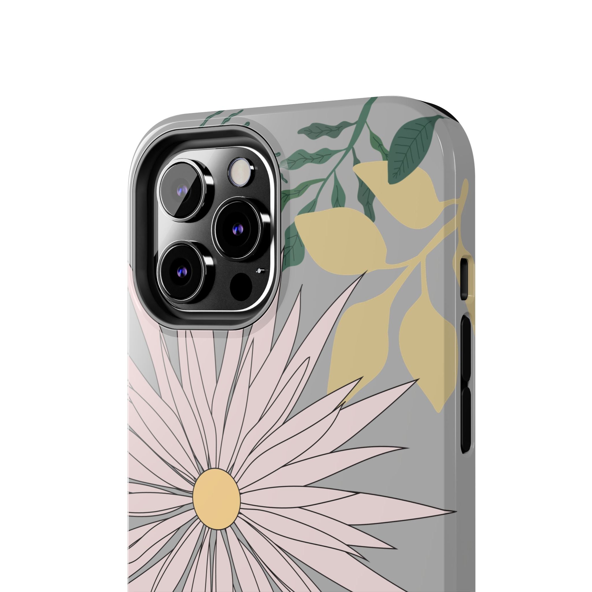 Floral Tough iPhone Case — Durable Protective Phone Case with Botanical Design