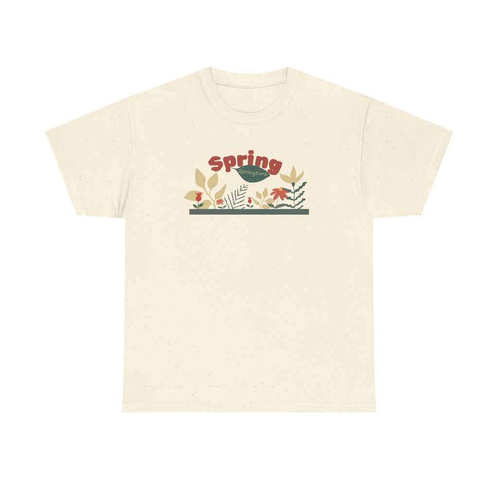 Spring Floral Tee — "Spring" Garden Graphic T-Shirt
