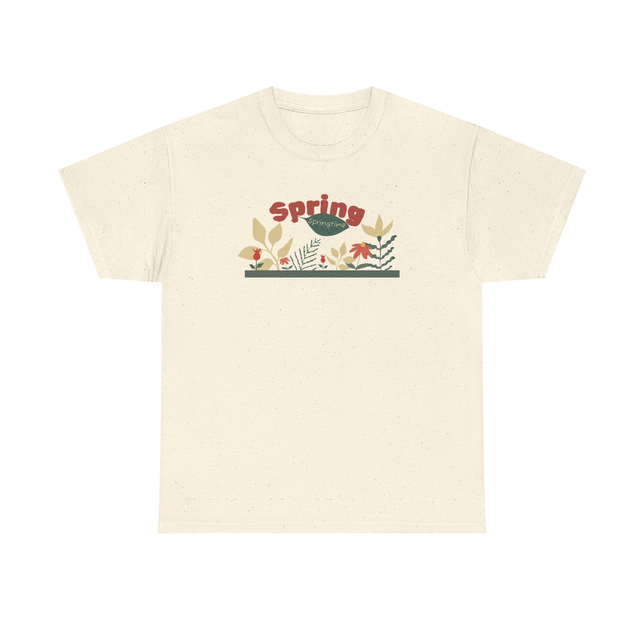 Spring Floral Tee — "Spring" Garden Graphic T-Shirt