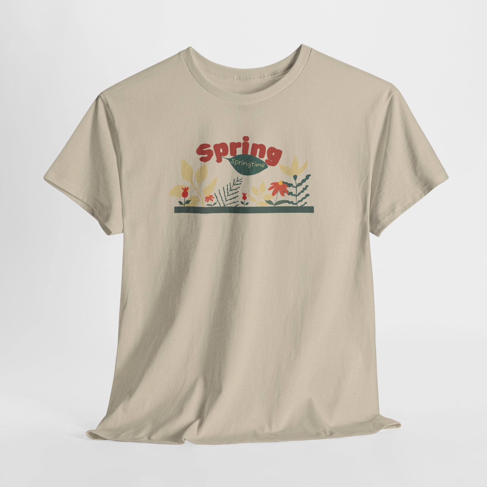 Spring Floral Tee — "Spring" Garden Graphic T-Shirt