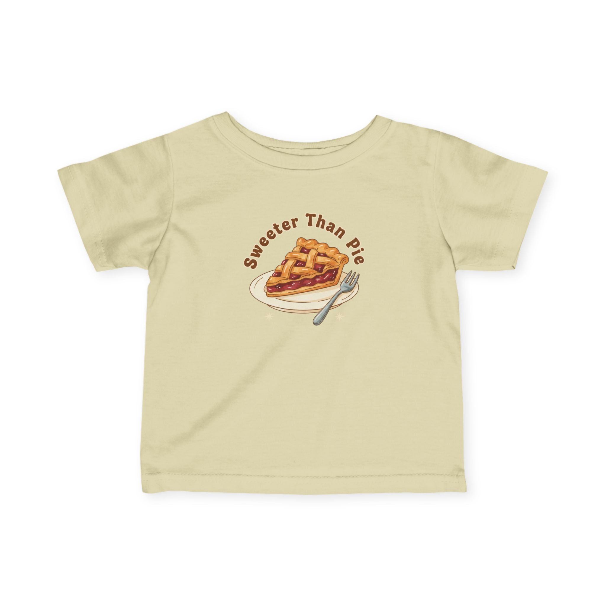 Infant Tee — "Sweeter Than Pie" Pie Slice Baby Shirt