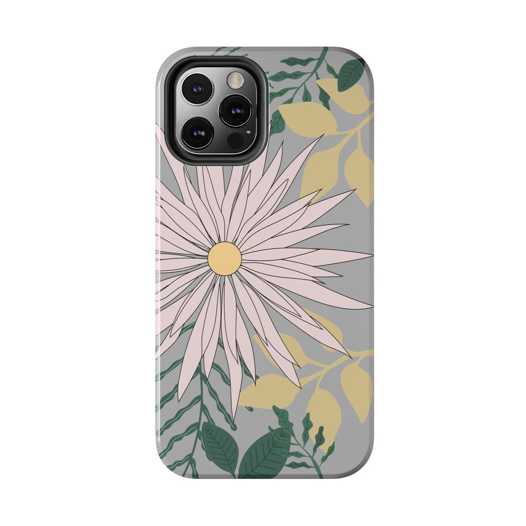 Floral Tough iPhone Case — Durable Protective Phone Case with Botanical Design