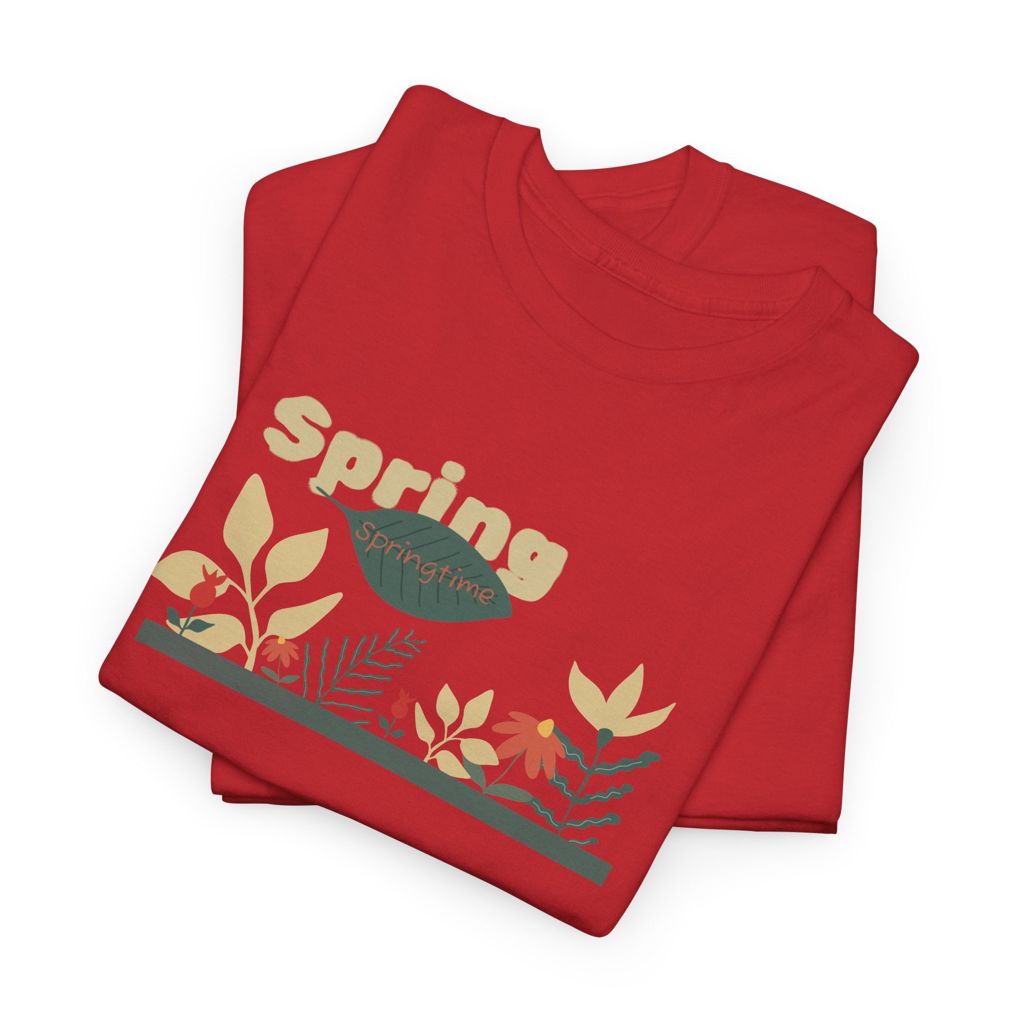 Spring Floral Tee — "Spring" Garden Graphic T-Shirt