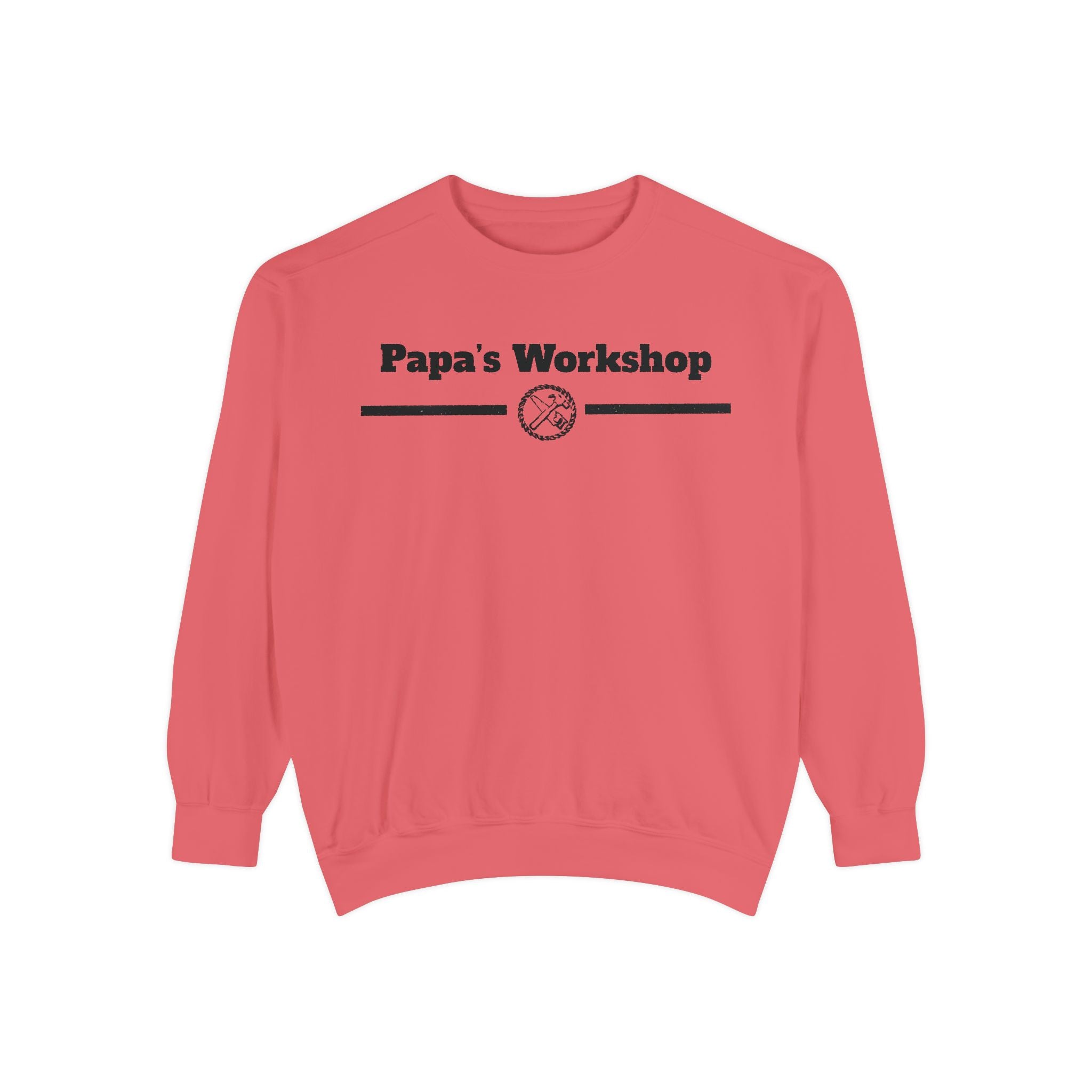 Papa's Workshop Sweatshirt — Vintage Carpenter Crewneck
