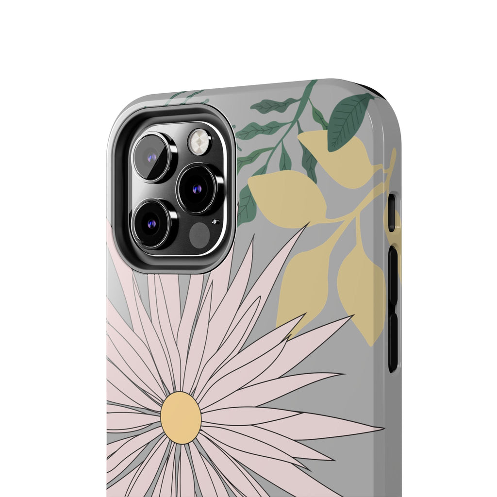 Floral Tough iPhone Case — Durable Protective Phone Case with Botanical Design