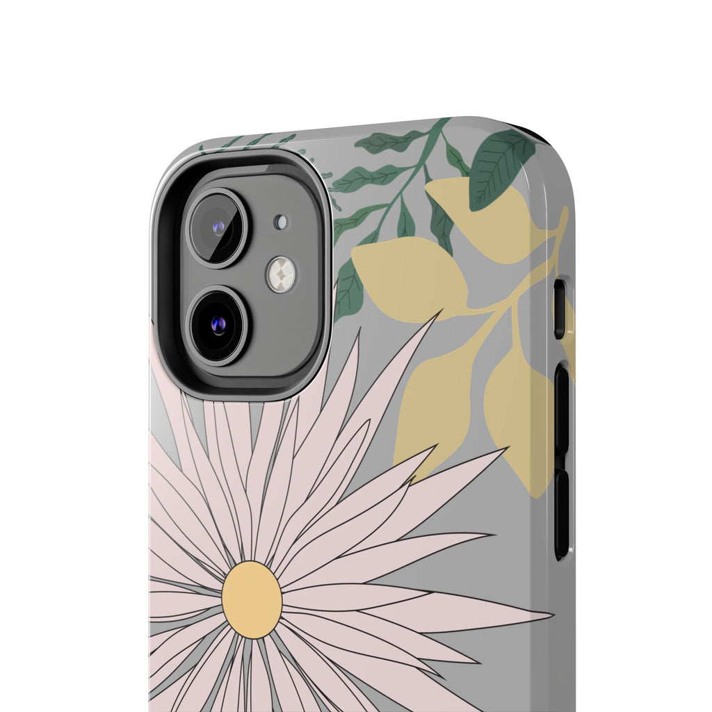 Floral Tough iPhone Case — Durable Protective Phone Case with Botanical Design