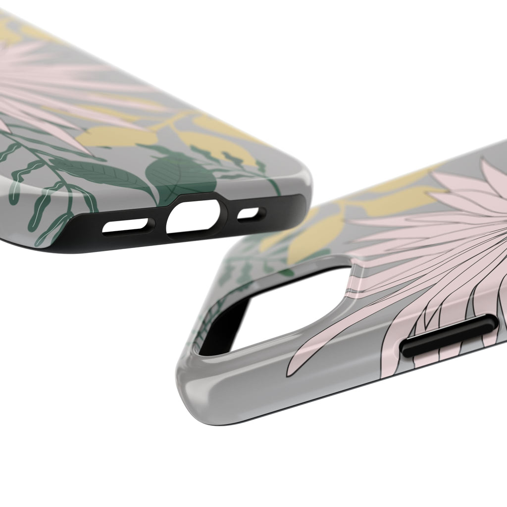 Floral Tough iPhone Case — Durable Protective Phone Case with Botanical Design
