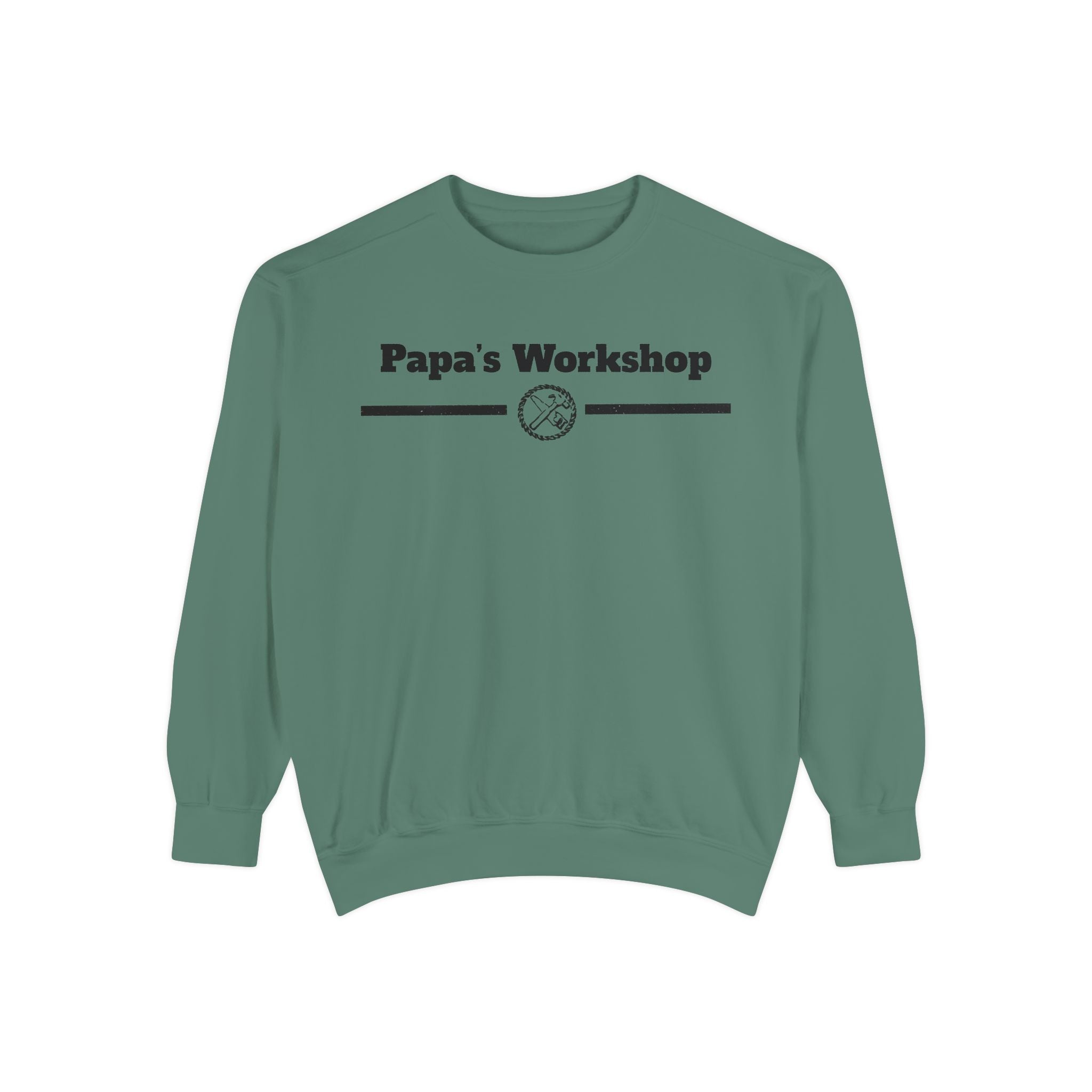 Papa's Workshop Sweatshirt — Vintage Carpenter Crewneck