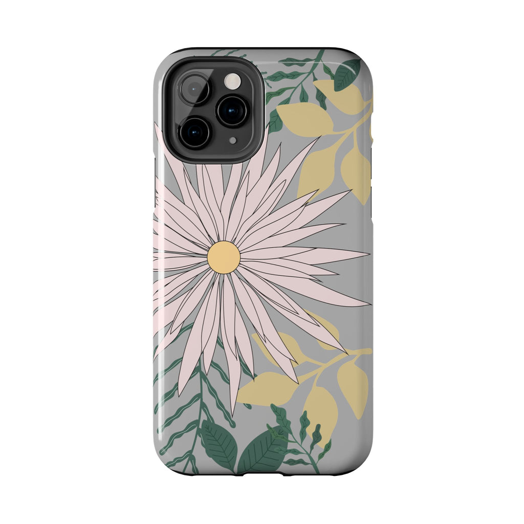 Floral Tough iPhone Case — Durable Protective Phone Case with Botanical Design