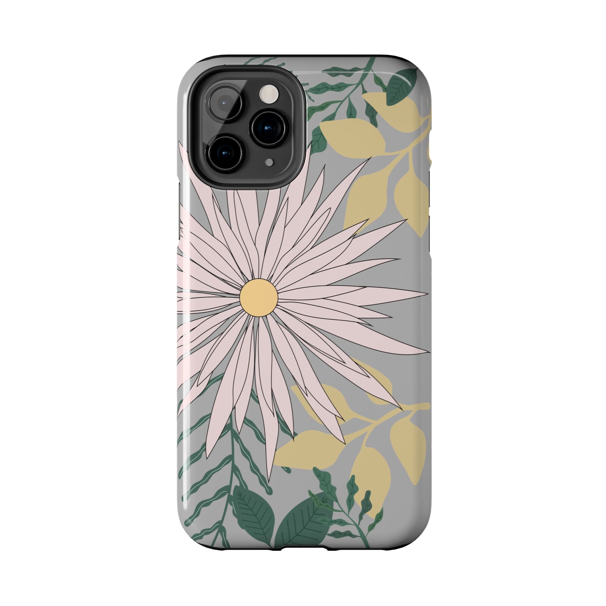 Floral Tough iPhone Case — Durable Protective Phone Case with Botanical Design