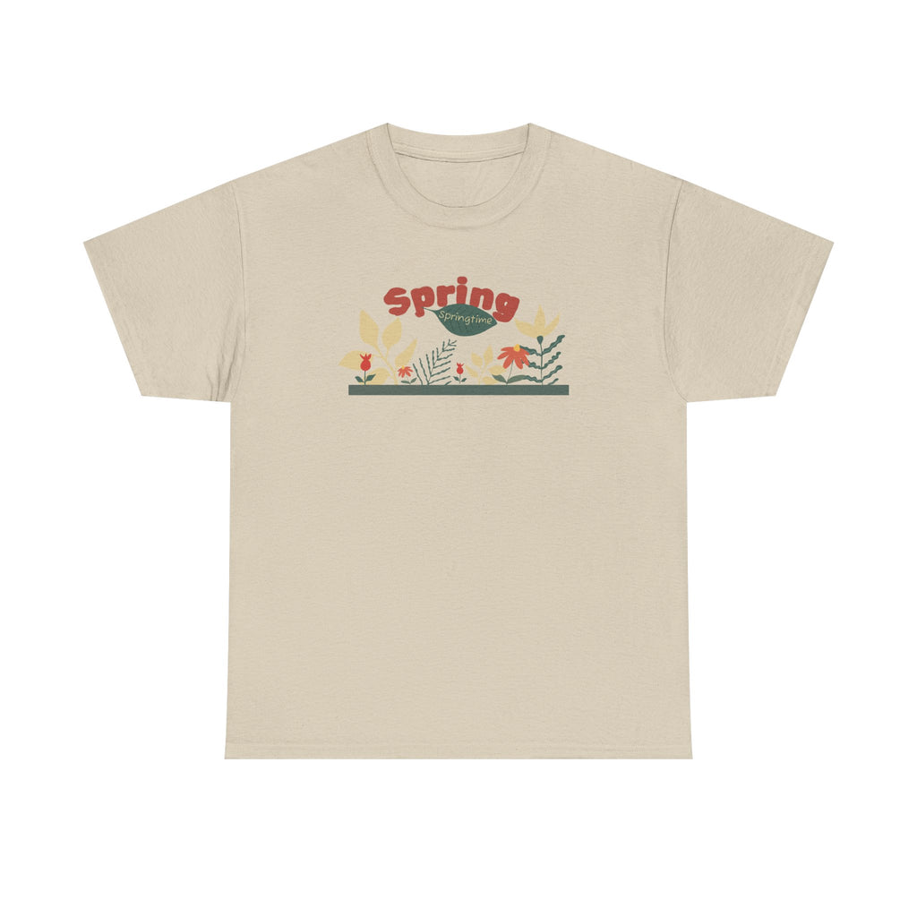 Spring Floral Tee — "Spring" Garden Graphic T-Shirt