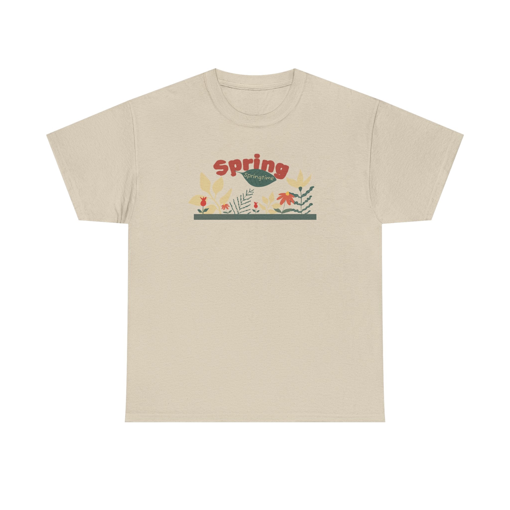 Spring Floral Tee — "Spring" Garden Graphic T-Shirt