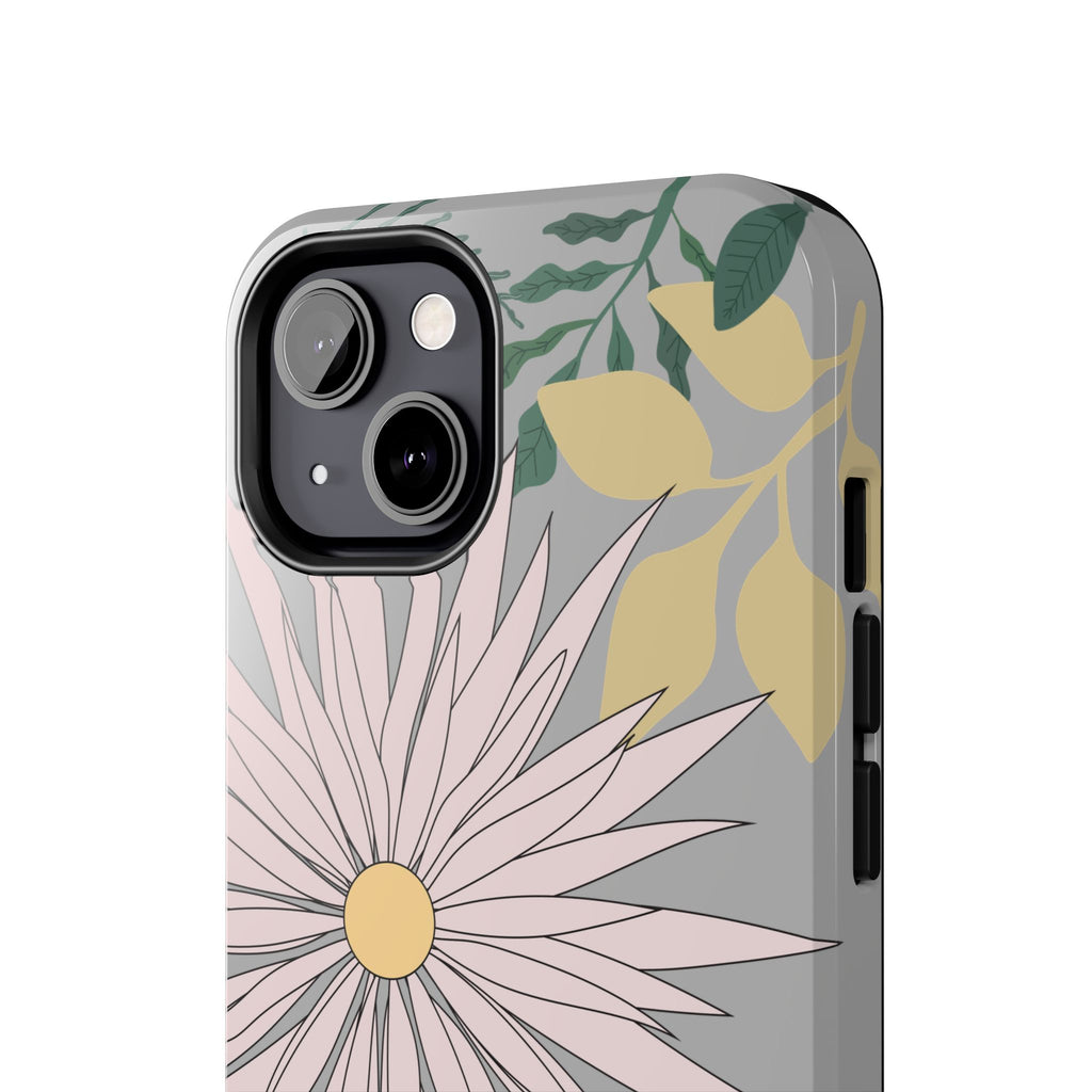 Floral Tough iPhone Case — Durable Protective Phone Case with Botanical Design