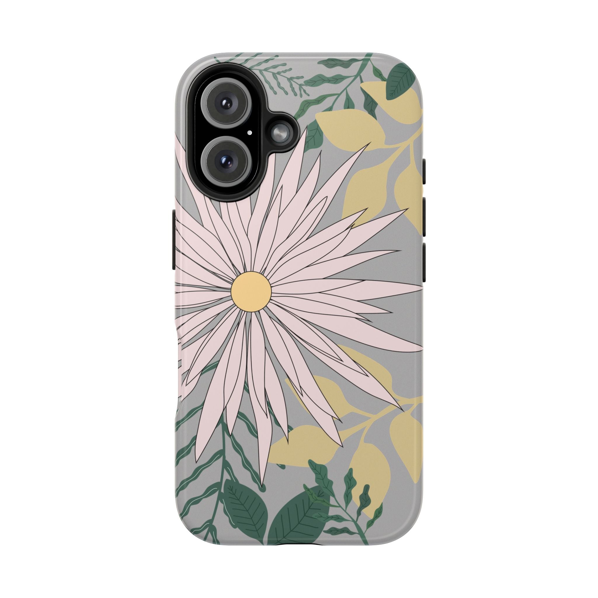Floral Tough iPhone Case — Durable Protective Phone Case with Botanical Design