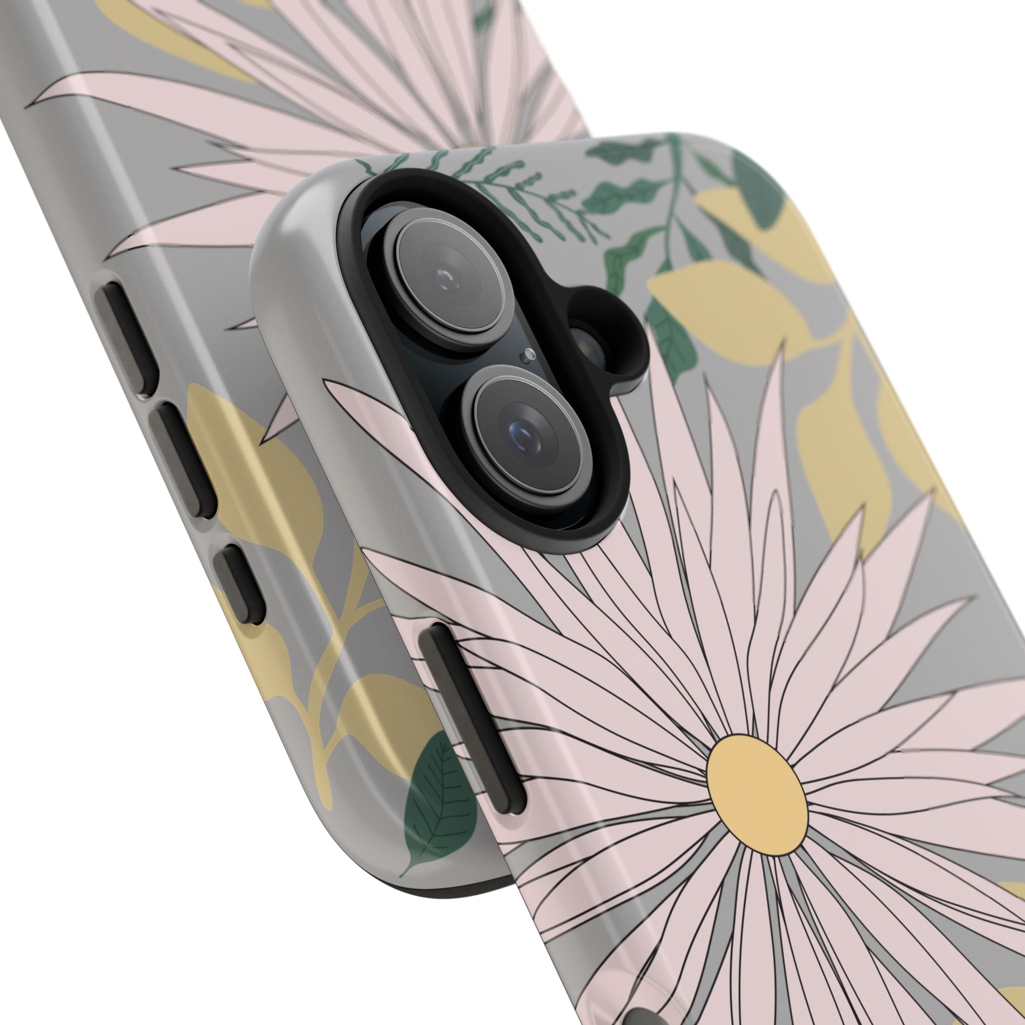 Floral Tough iPhone Case — Durable Protective Phone Case with Botanical Design