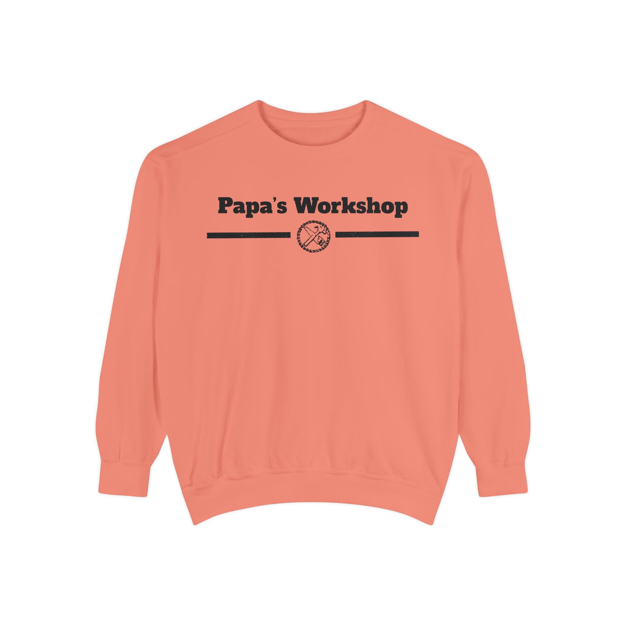 Papa's Workshop Sweatshirt — Vintage Carpenter Crewneck