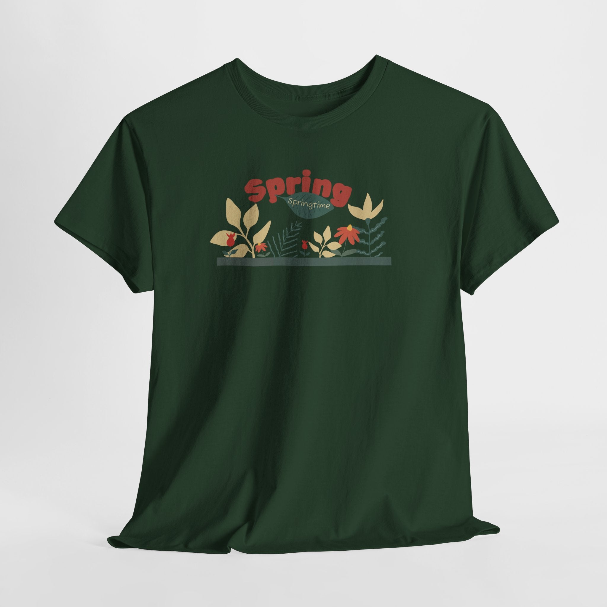 Spring Floral Tee — "Spring" Garden Graphic T-Shirt