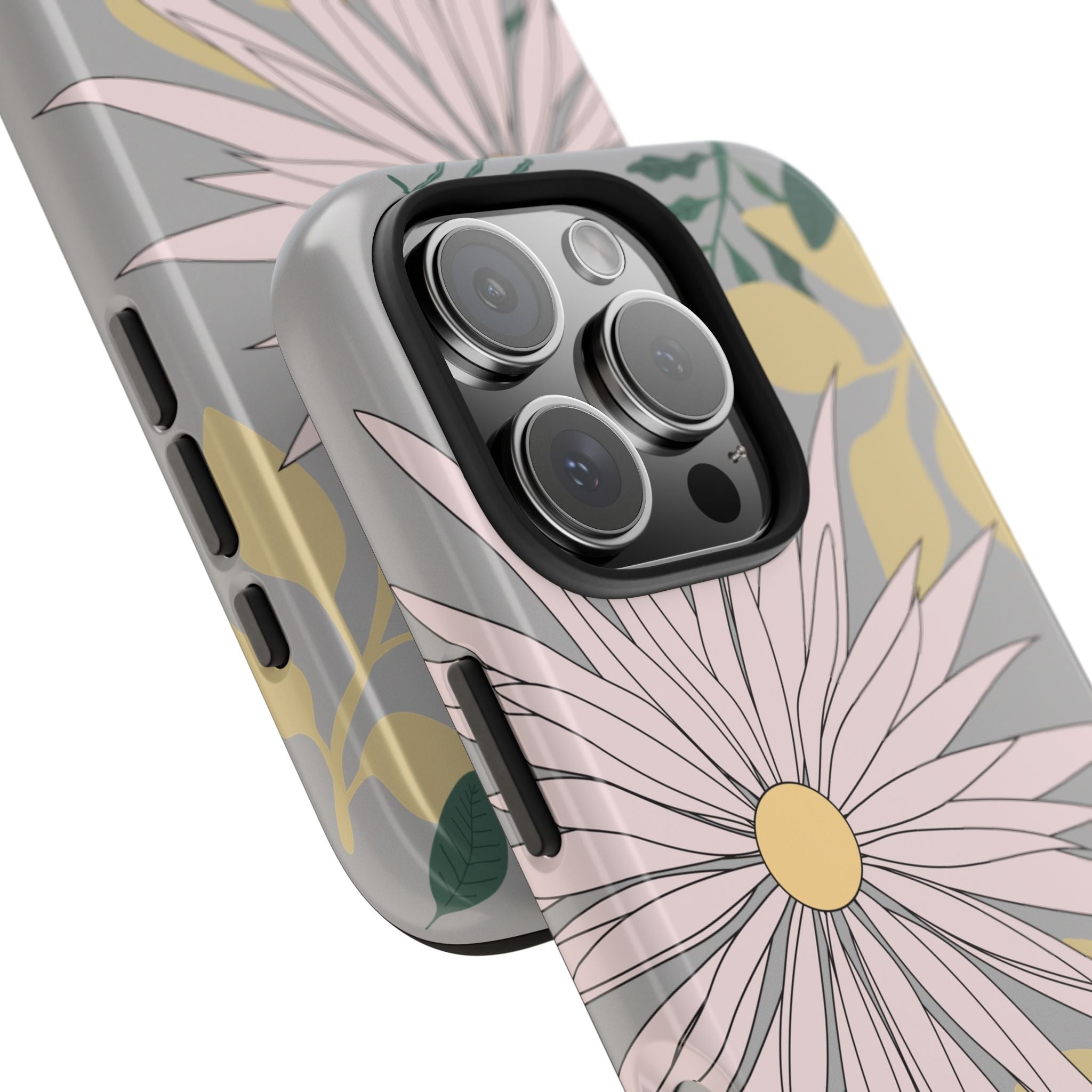 Floral Tough iPhone Case — Durable Protective Phone Case with Botanical Design