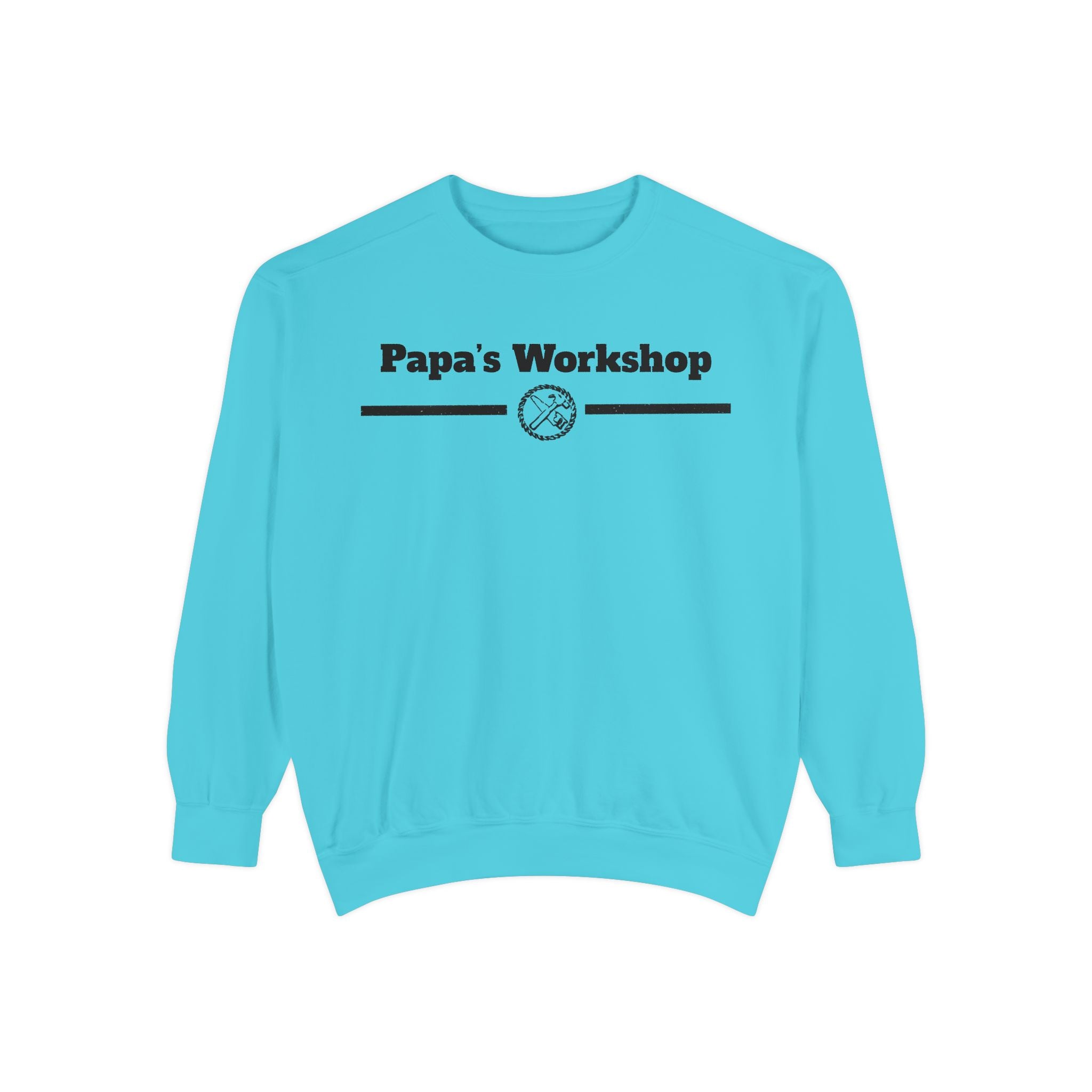 Papa's Workshop Sweatshirt — Vintage Carpenter Crewneck