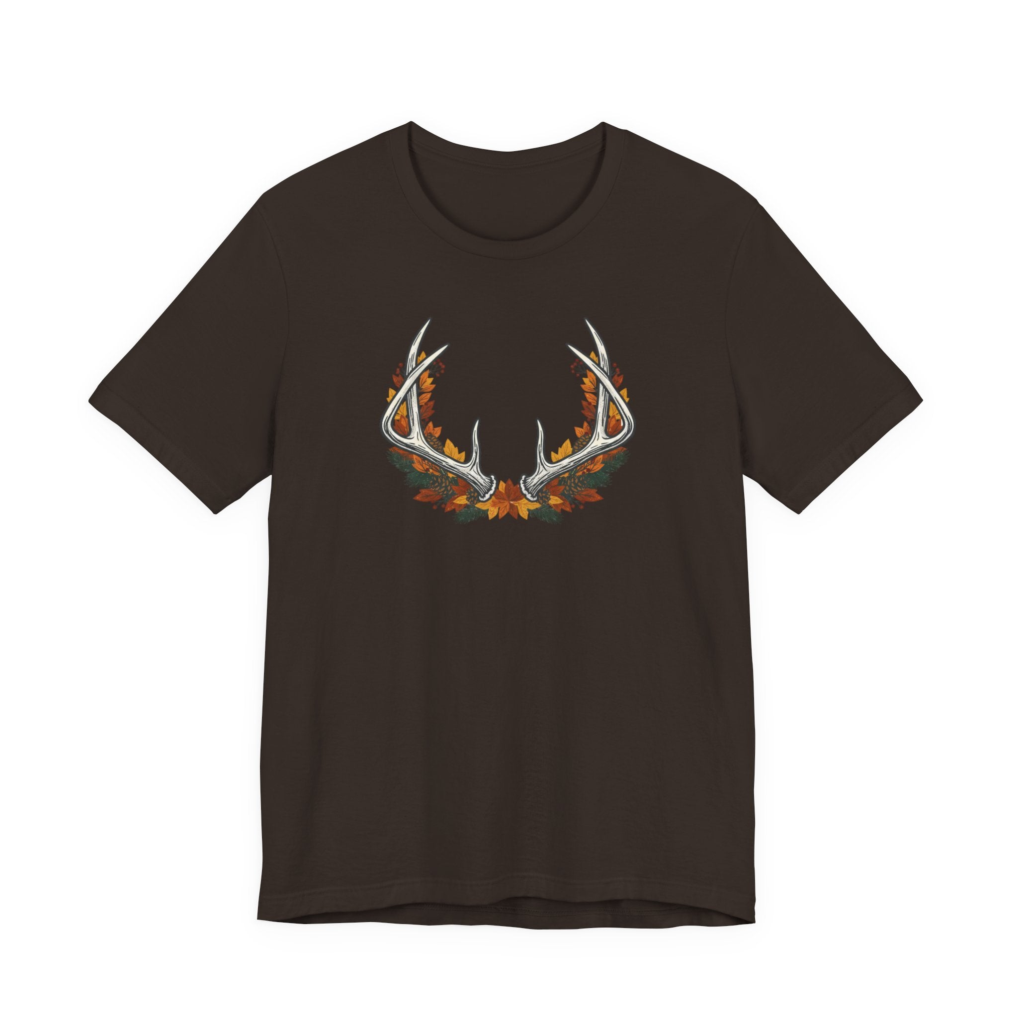 Antler Floral T-Shirt — Floral Deer Antlers Tee