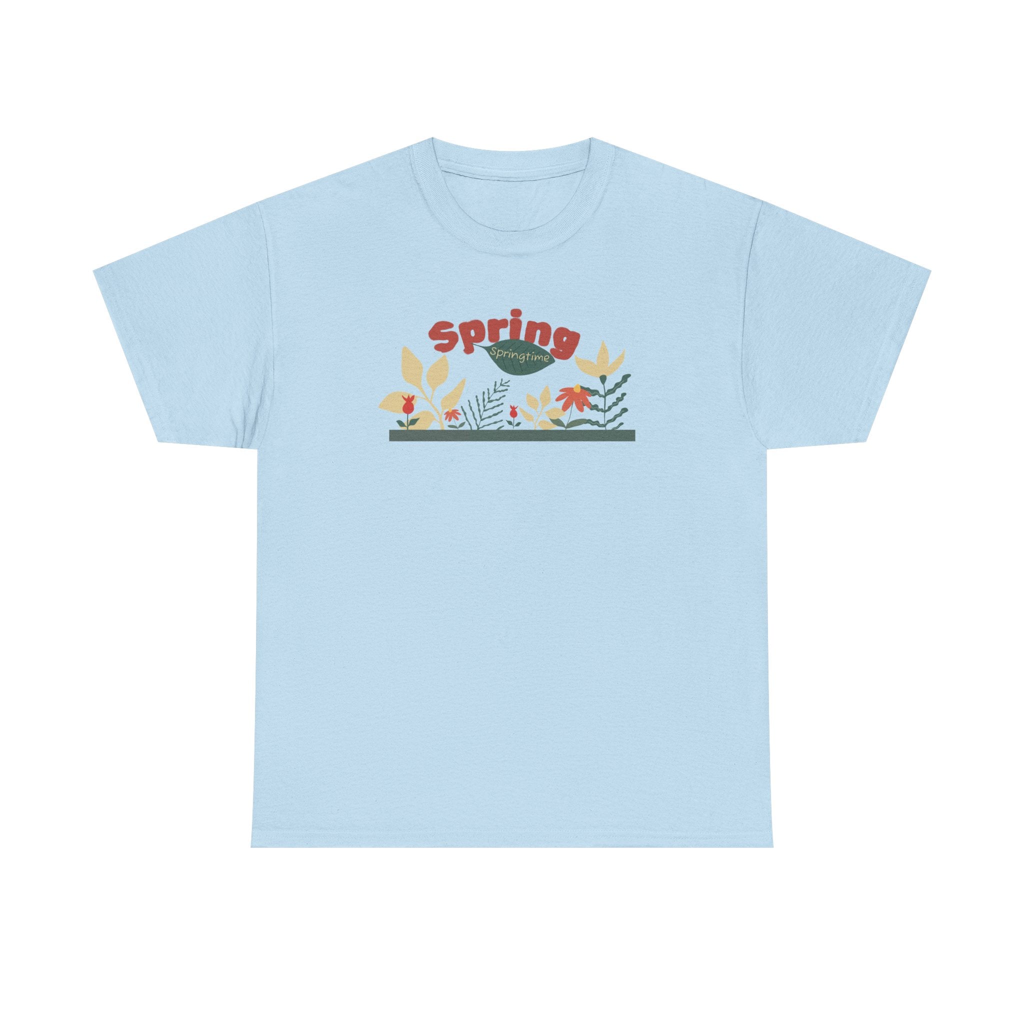 Spring Floral Tee — "Spring" Garden Graphic T-Shirt