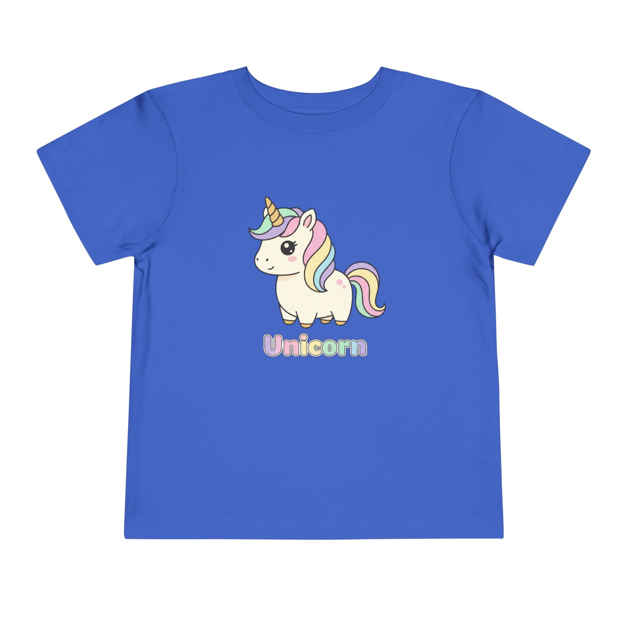 Toddler Unicorn Tee — Pastel Rainbow Unicorn Shirt for Kids