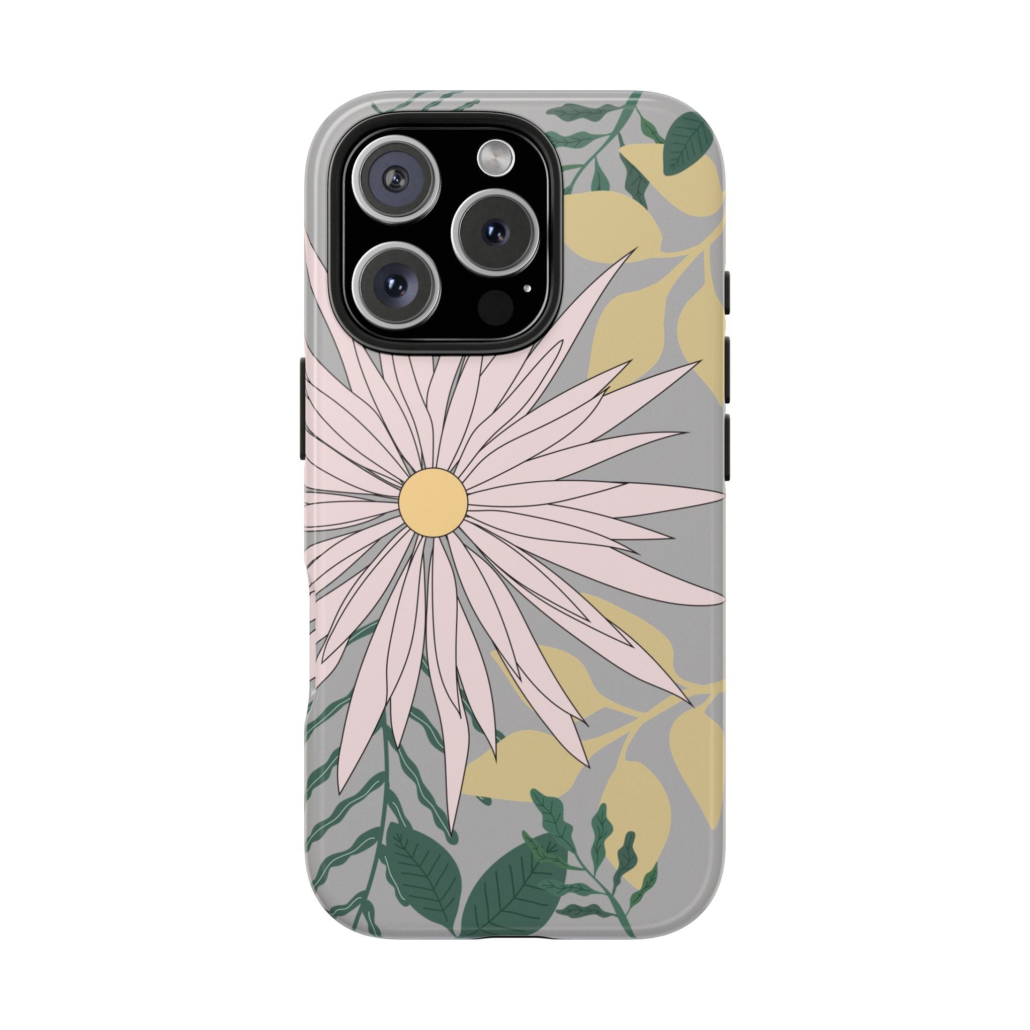 Floral Tough iPhone Case — Durable Protective Phone Case with Botanical Design