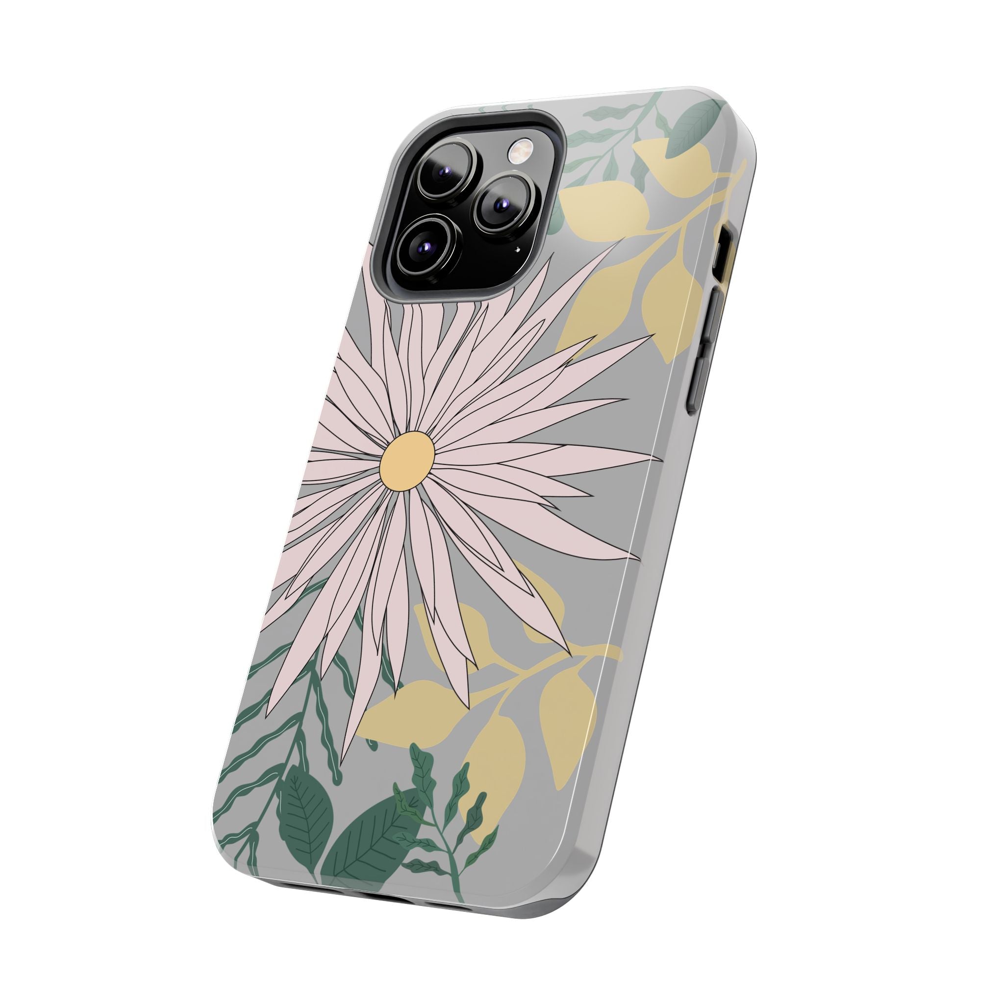 Floral Tough iPhone Case — Durable Protective Phone Case with Botanical Design