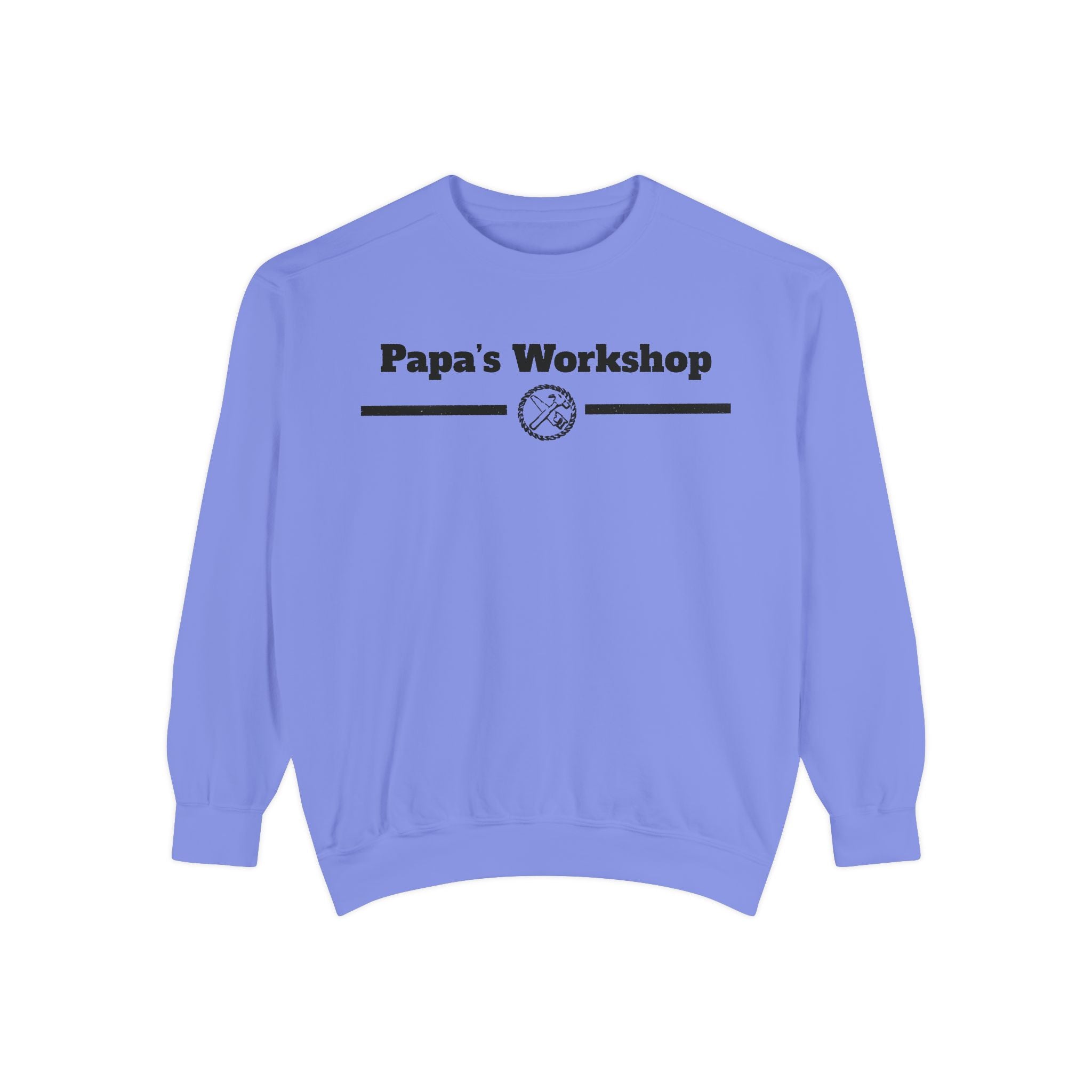 Papa's Workshop Sweatshirt — Vintage Carpenter Crewneck