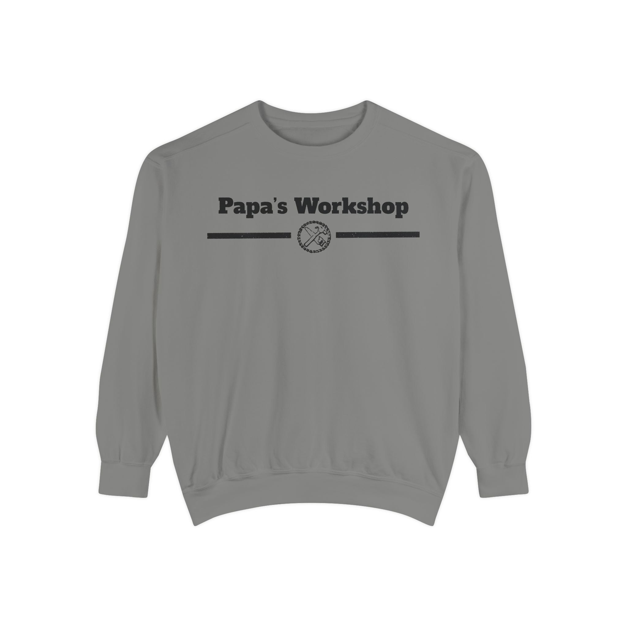 Papa's Workshop Sweatshirt — Vintage Carpenter Crewneck
