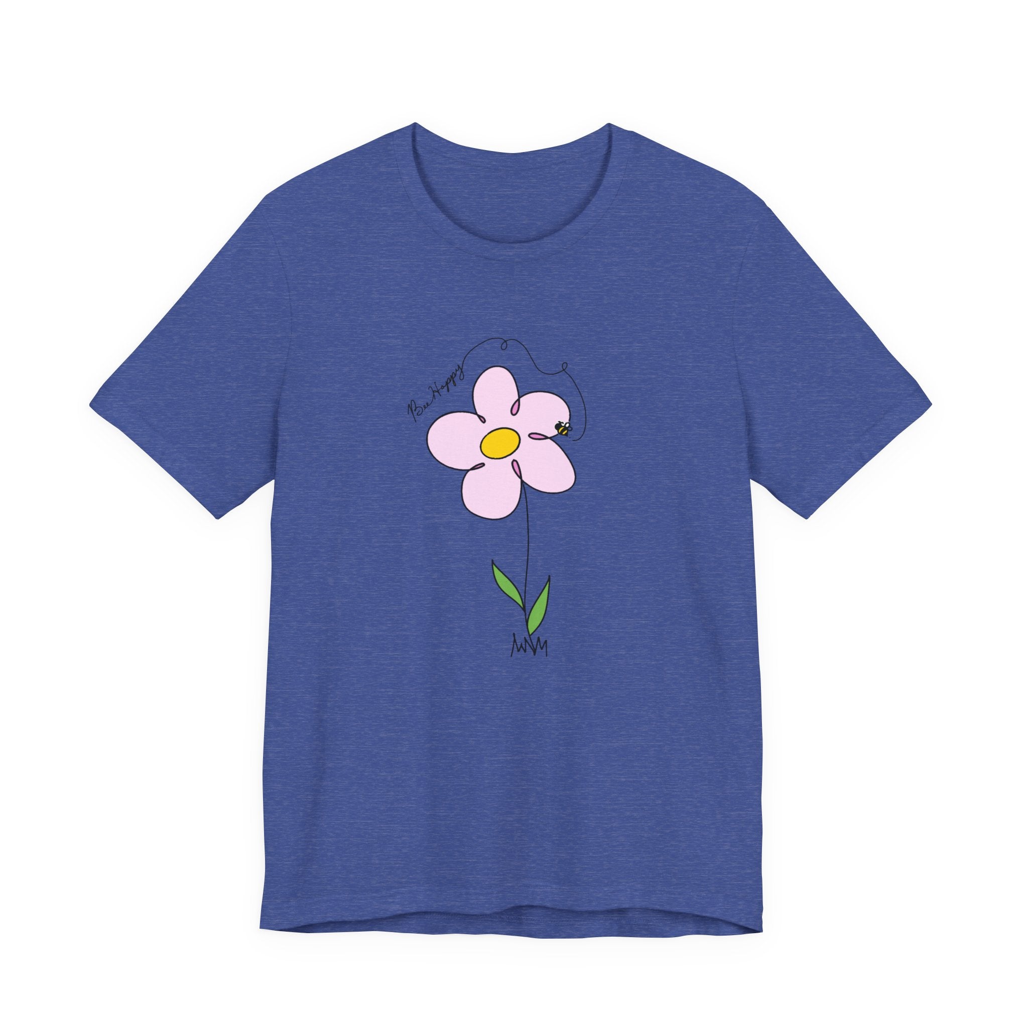 Bee Happy Springtime Flower T-Shirt