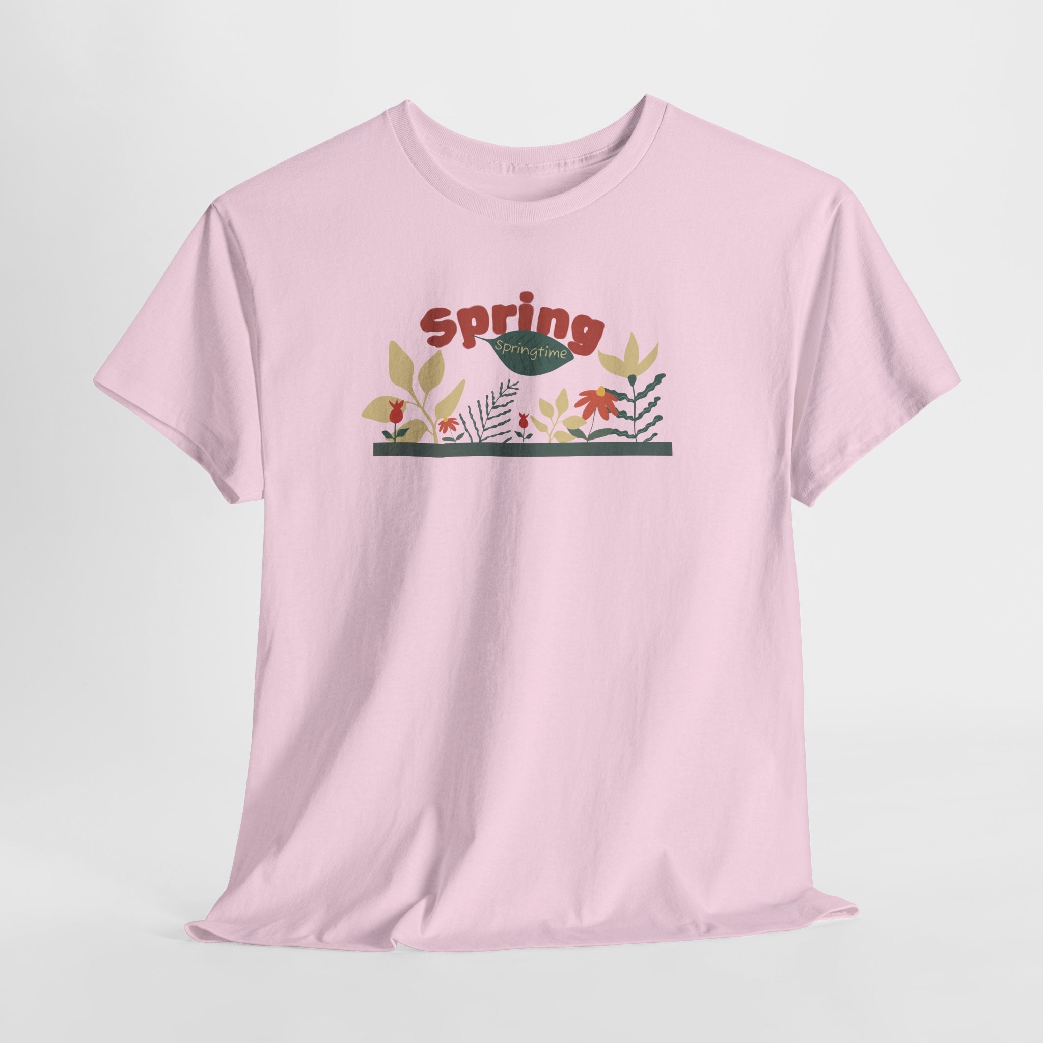 Spring Floral Tee — "Spring" Garden Graphic T-Shirt