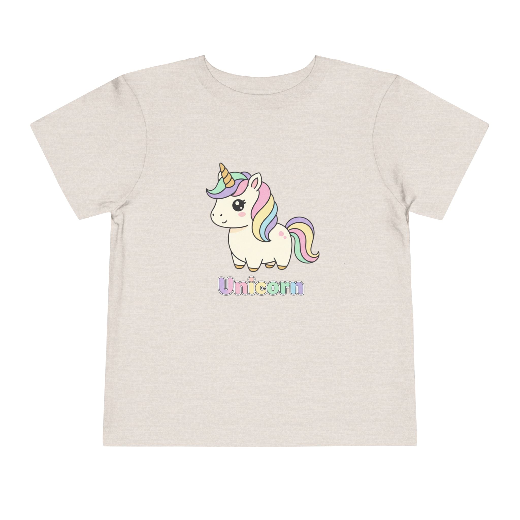 Toddler Unicorn Tee — Pastel Rainbow Unicorn Shirt for Kids
