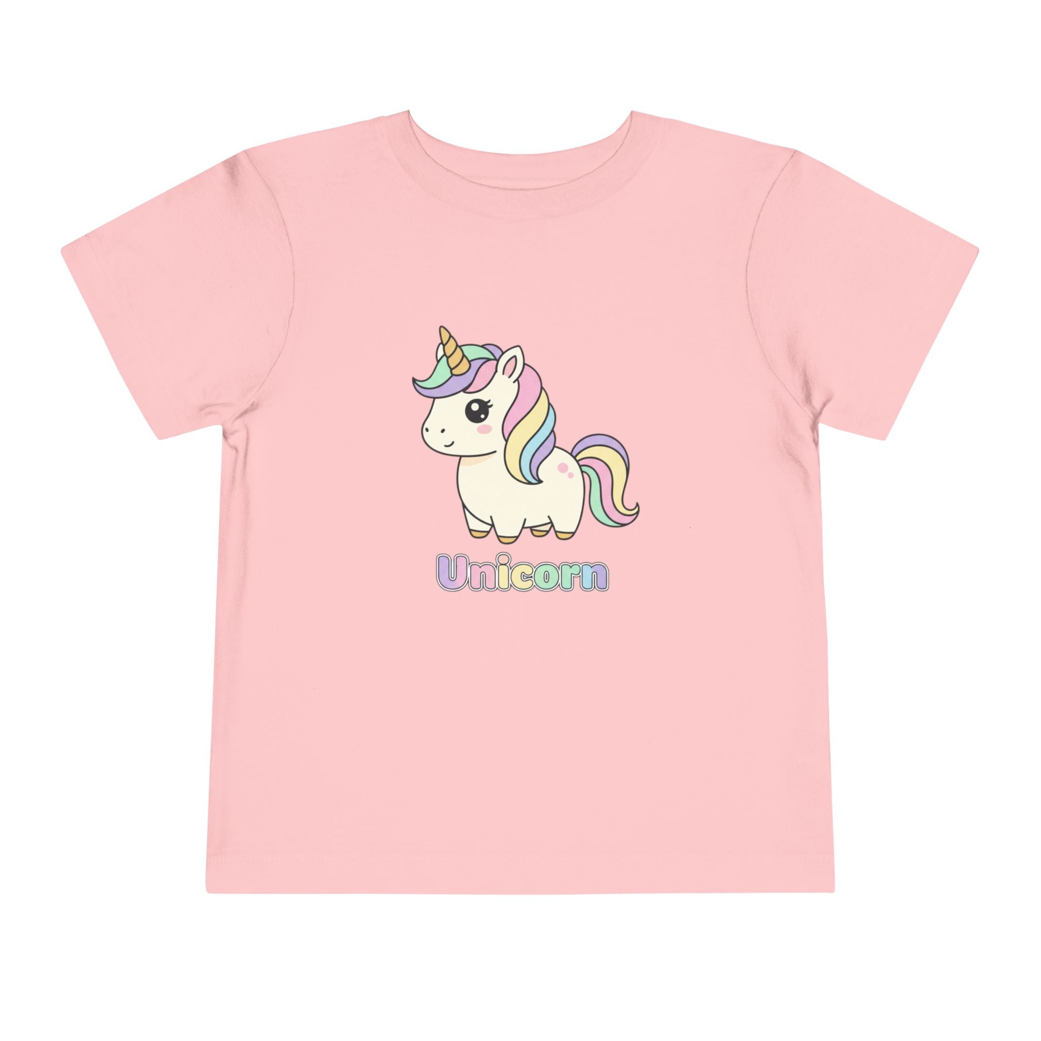 Toddler Unicorn Tee — Pastel Rainbow Unicorn Shirt for Kids